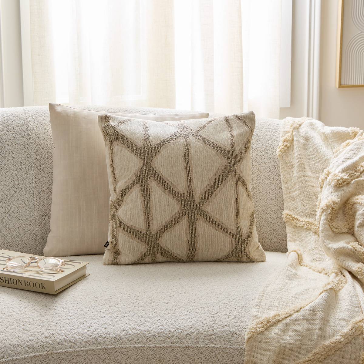 Cushion "Dune" Beige, 40x40 cm