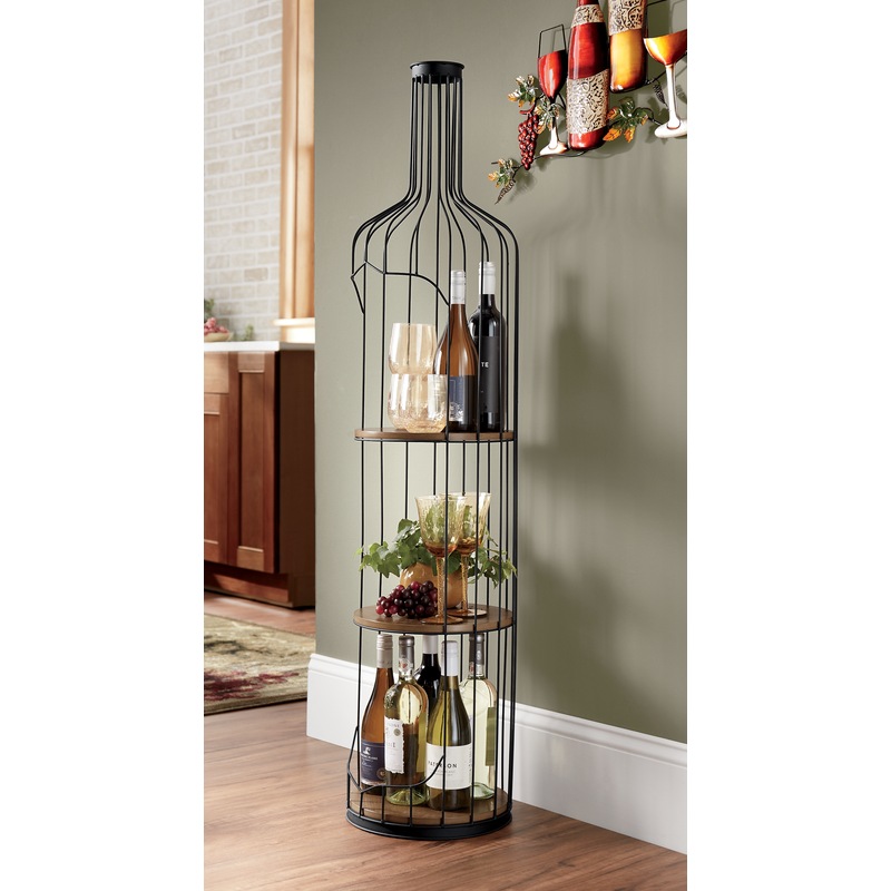 Wine Bottle Shelf - MIDNIGHT VELVET CATALOG