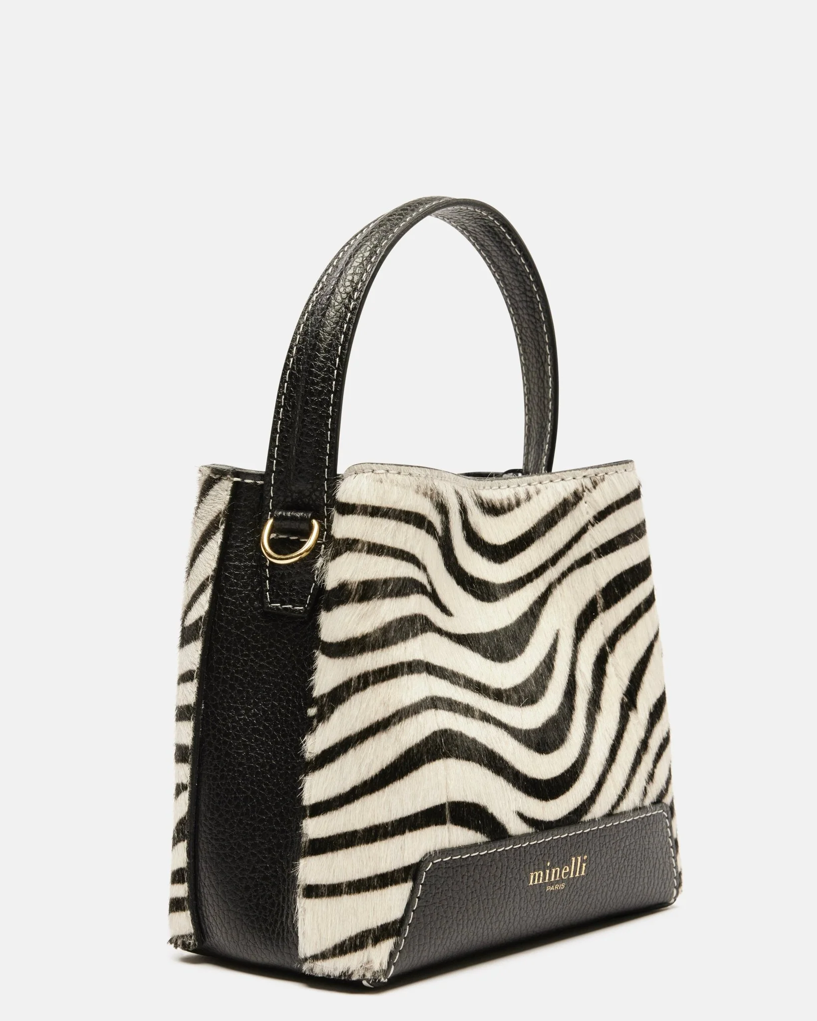 SAC ANTONIA/PONY - En cuir pony imprimé zèbre