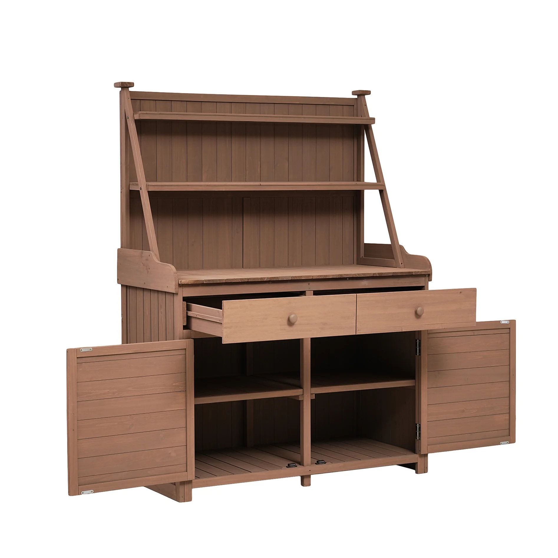 Walnut Cabinet With 6 Shelves, Adjustable Glass & Mirrored Back Design Shelf Lighted Corner Curio Shelves In - Image 13
