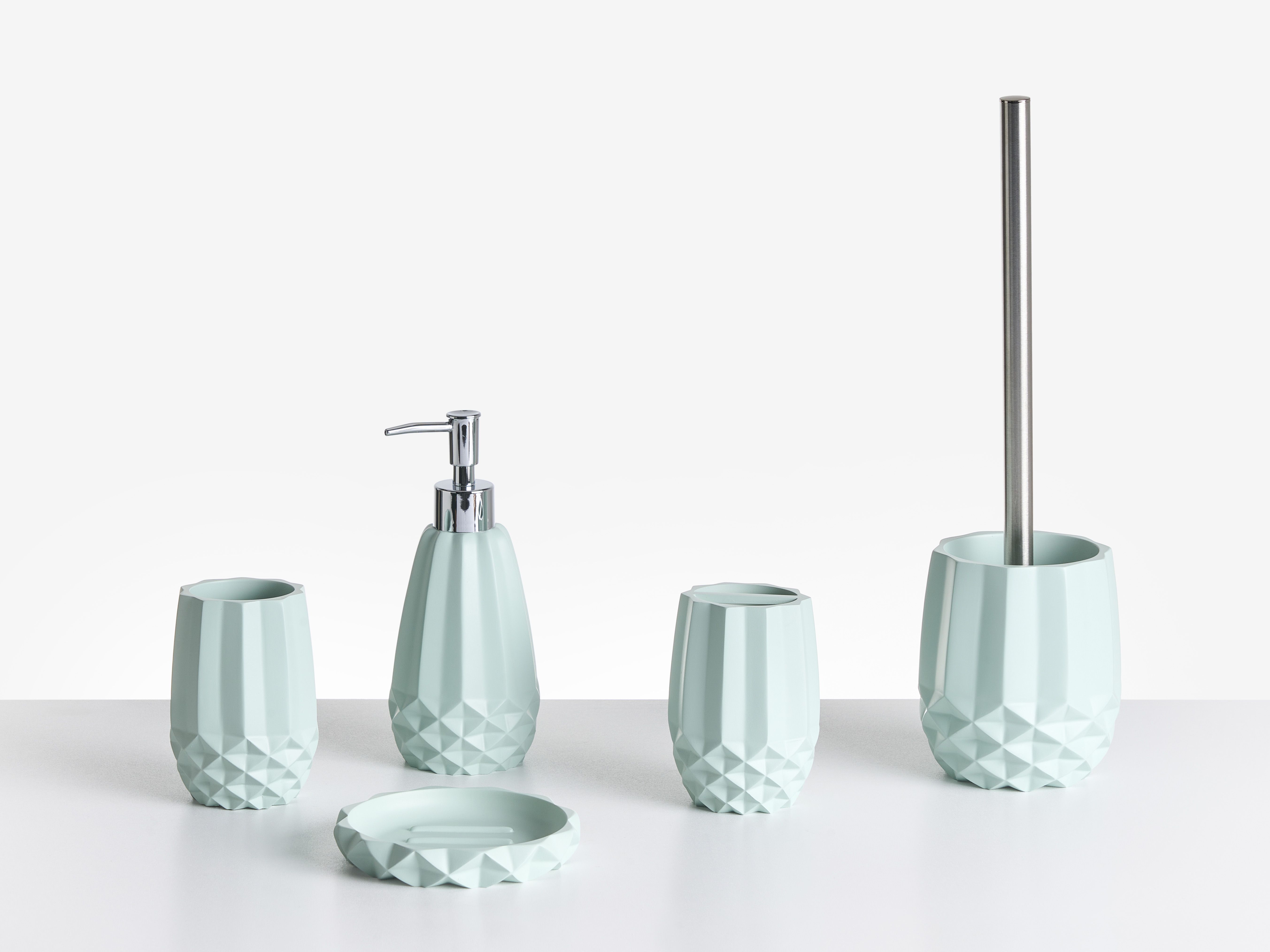 5-Piece Bathroom Accessories Set SAMIRIA Mint Green