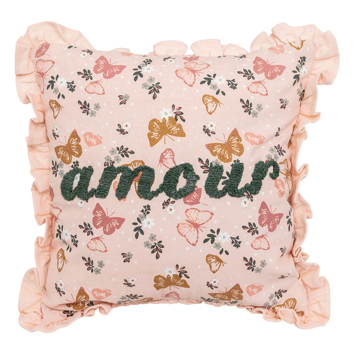 Embroidered cushion "Alina" Multicolor, 40x40 cm