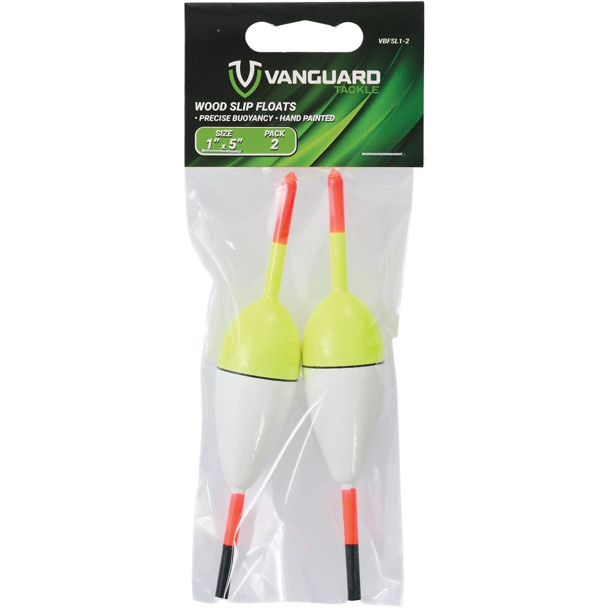 Vanguard 1 In. x 5 In. Slip Float Bobber (2-Pack)
