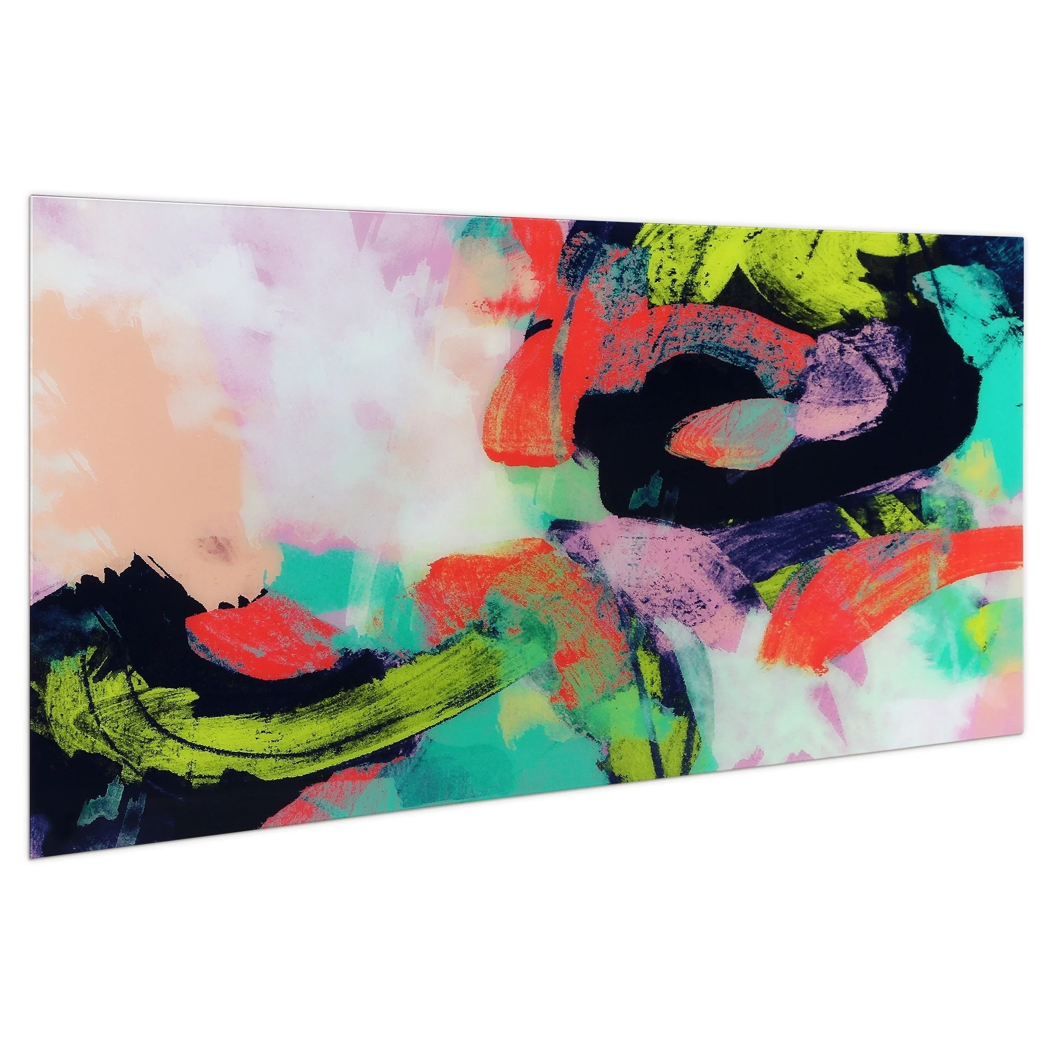 Empire Art Direct Blue Splash Frameless Free Floating Tempered Glass Panel Graphic Wall Art, 72" x 36", Ready to Hang - Image 37
