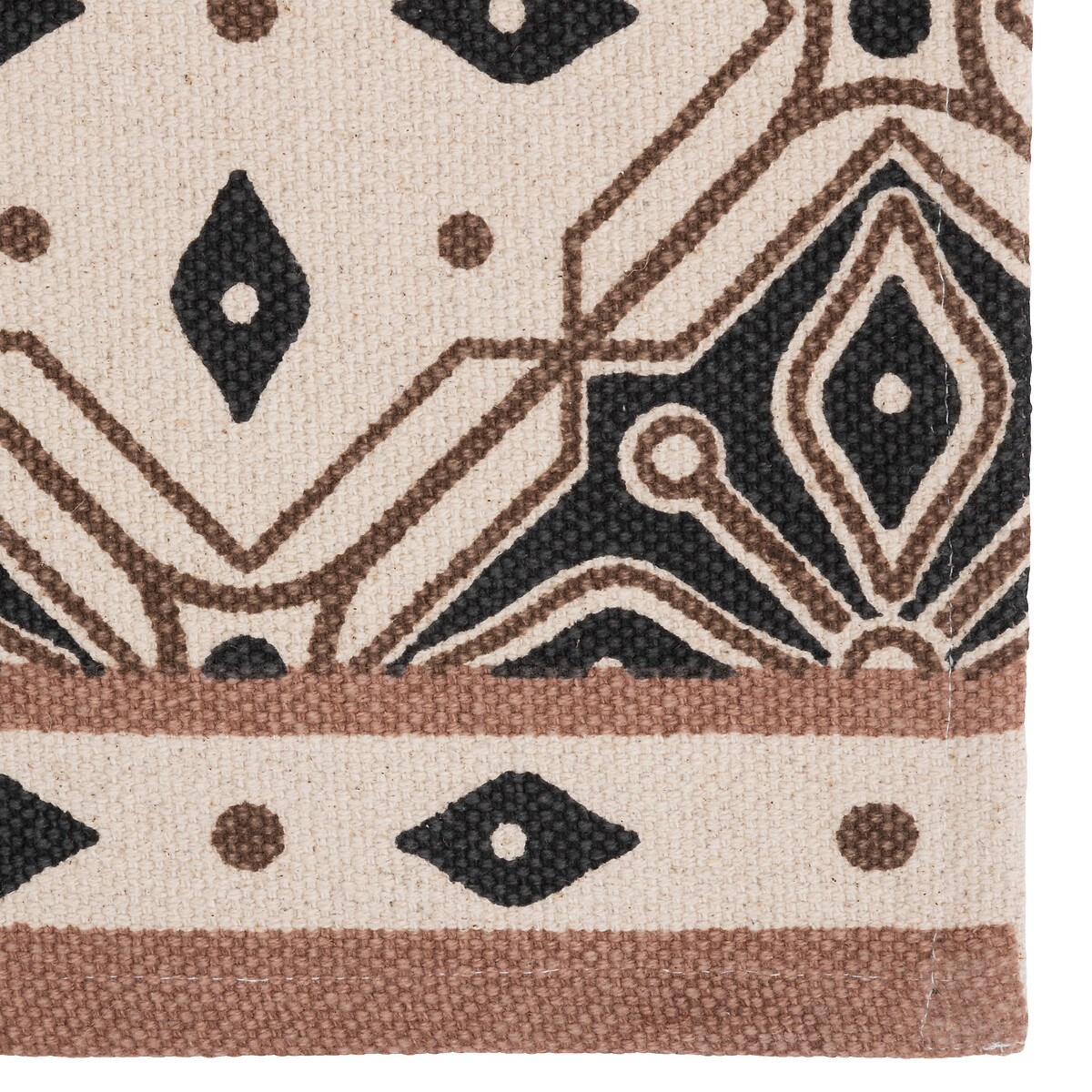 "Felix" non-slip rug Black, Beige, 80x200 cm