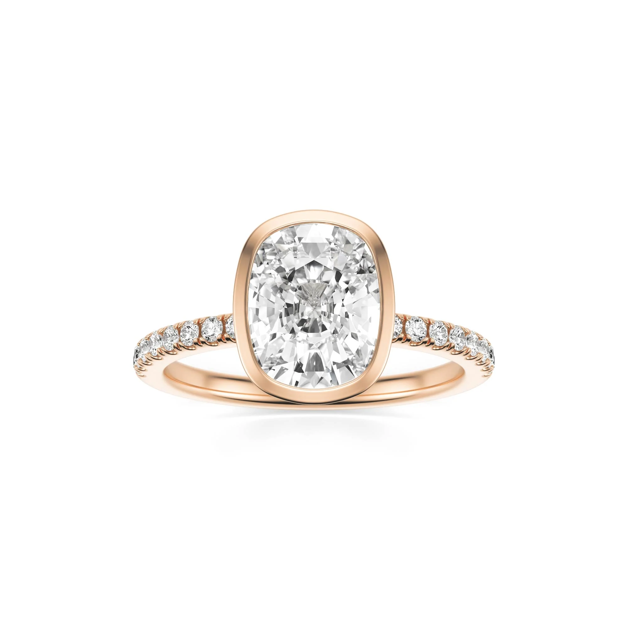 The Elongated Cushion Bezel Pavé