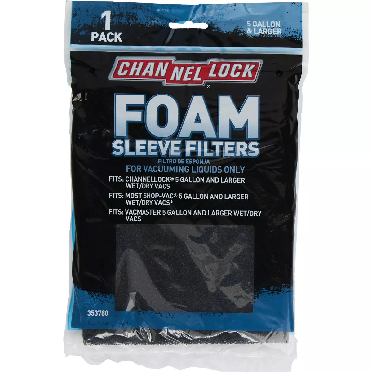 Channellock Foam Standard 5 to 16 Gal. Vacuum Filter