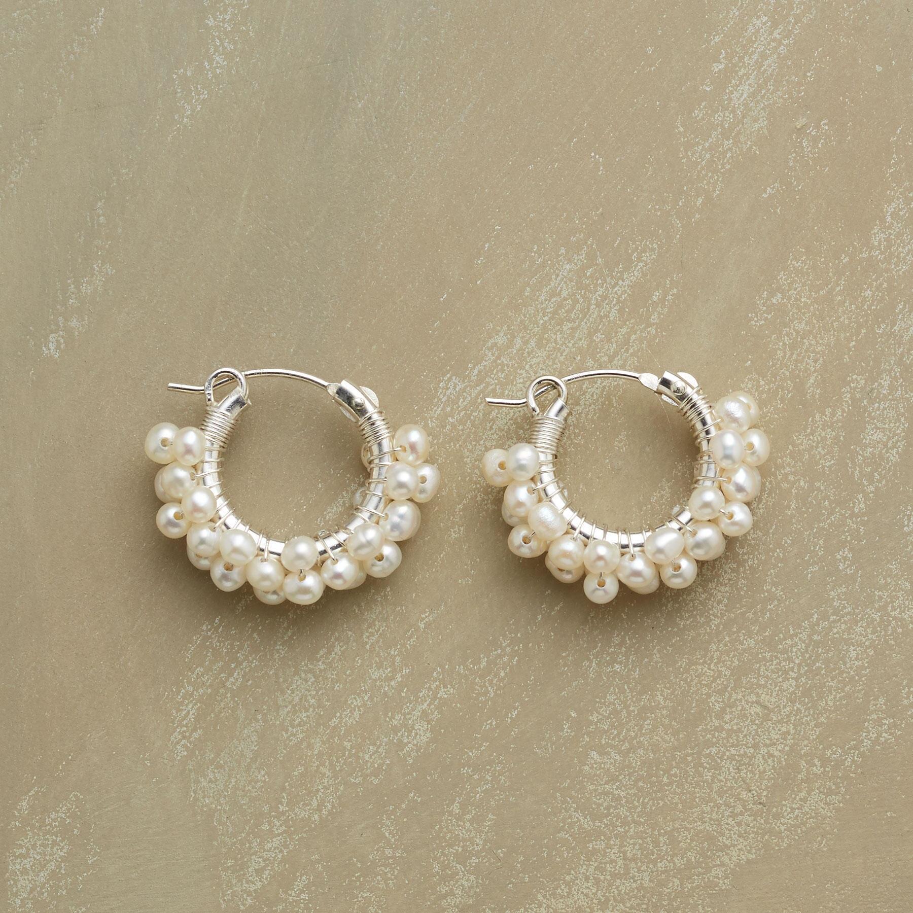 Sterling Silver Froth Of Pearls Earrings - Sundance Clothing