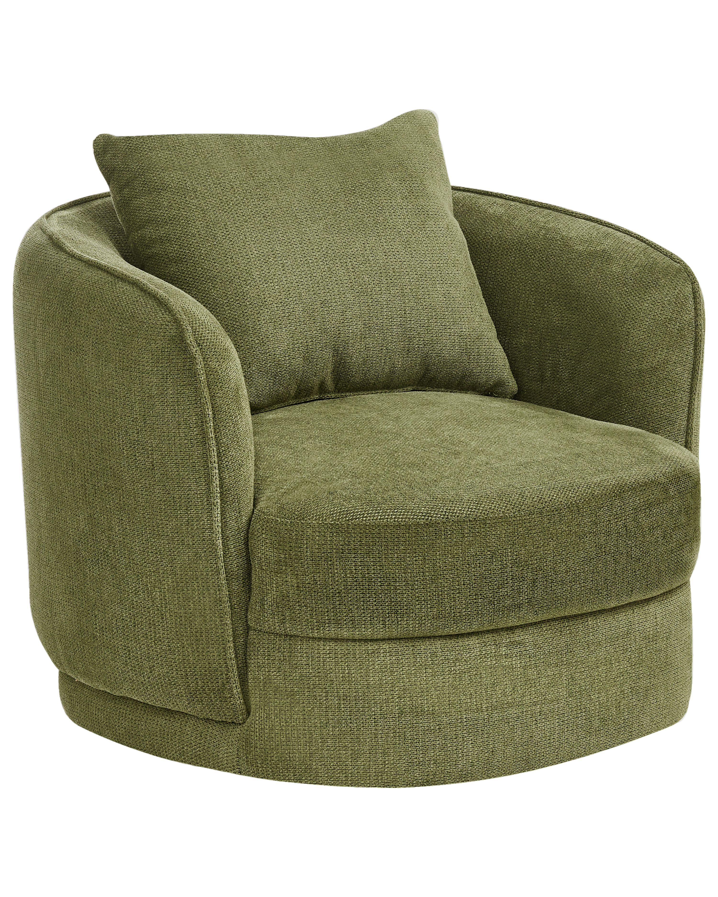Swivel Armchair ANDALEN Fabric Green