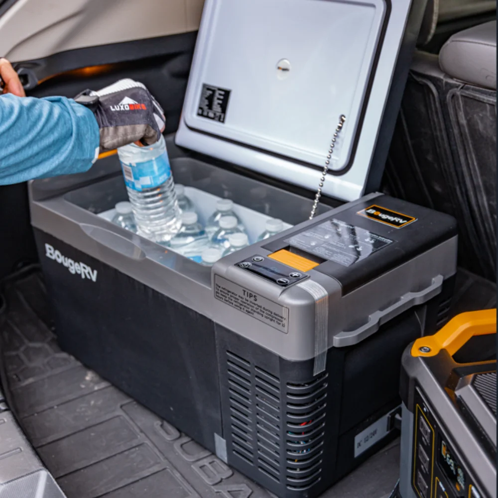 BougeRV Portable Car Refrigerator CRPRO 21 Qt, 12 Volt Fridge Compressor Freezer with -8℉~50℉ Cooling Range, 12V/24 DC & 110-240 AC for RV Truck Vehicle Boat Outdoor & Home Use Black - Image 6