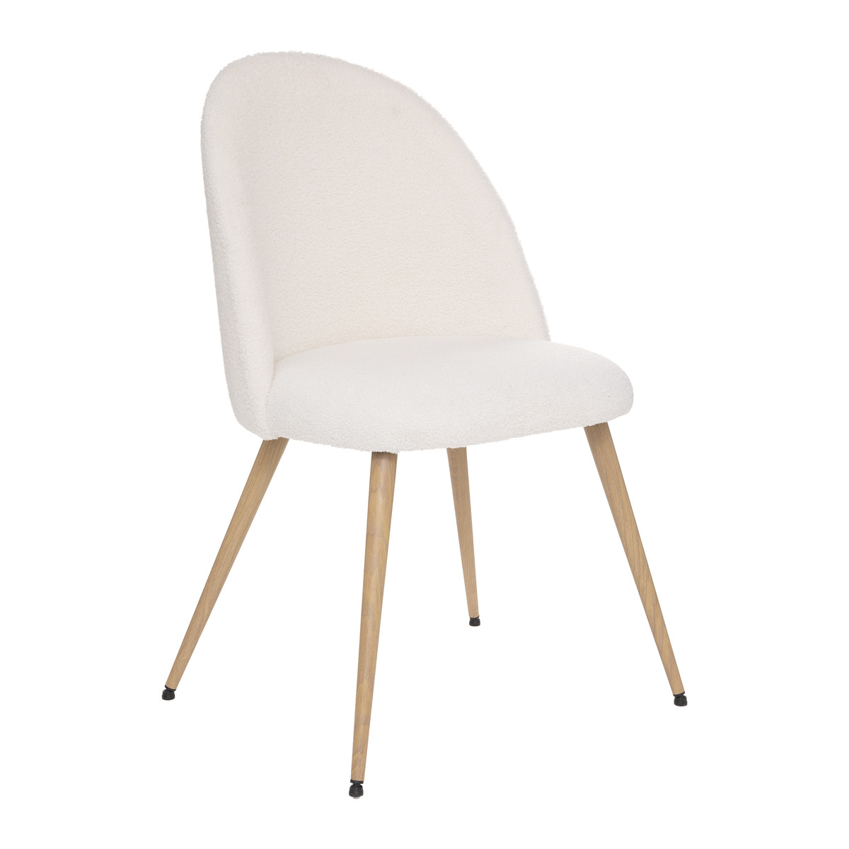 Chair "Slano", Bouclette Bouclette, White