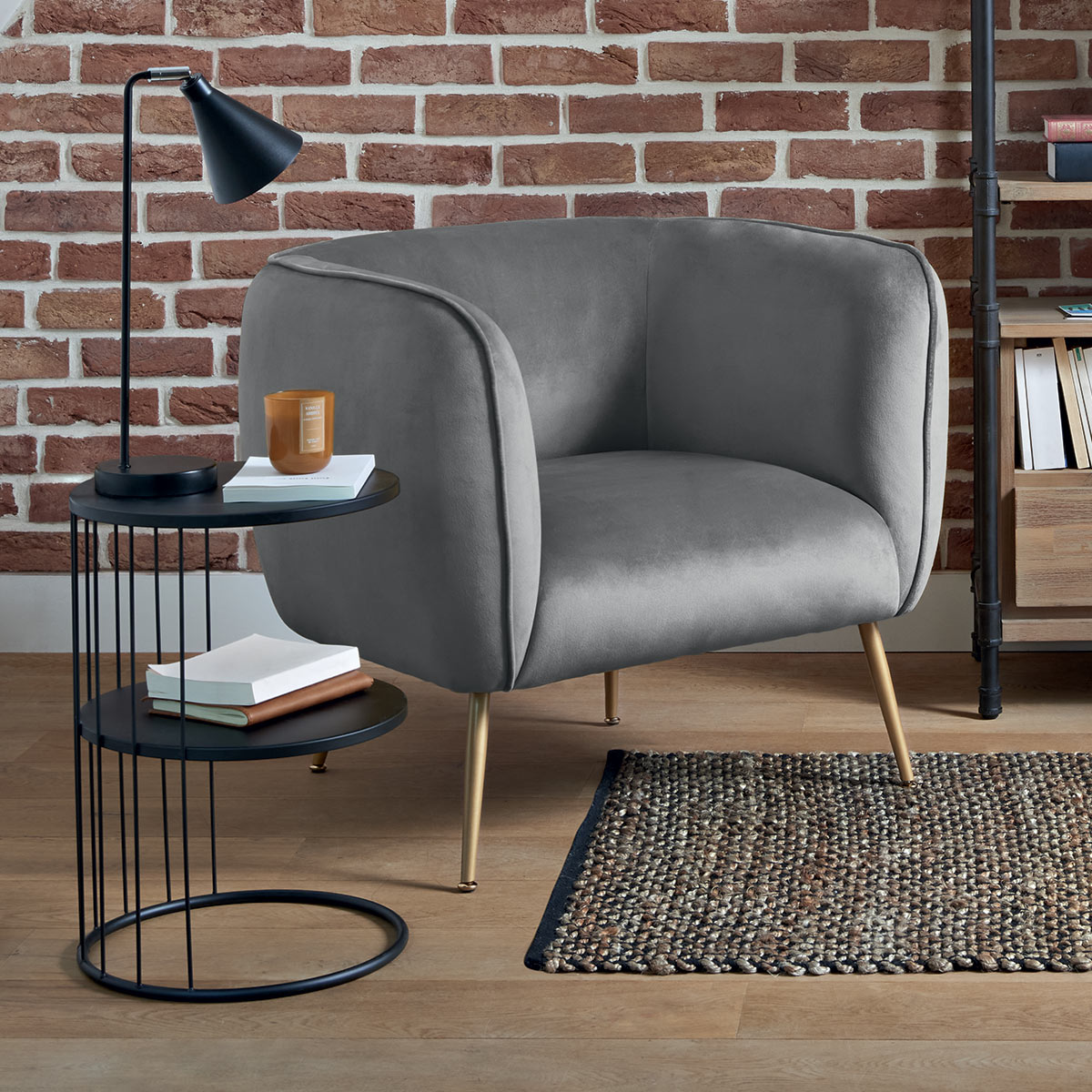 Lamp "Linn" Black, H.46 cm