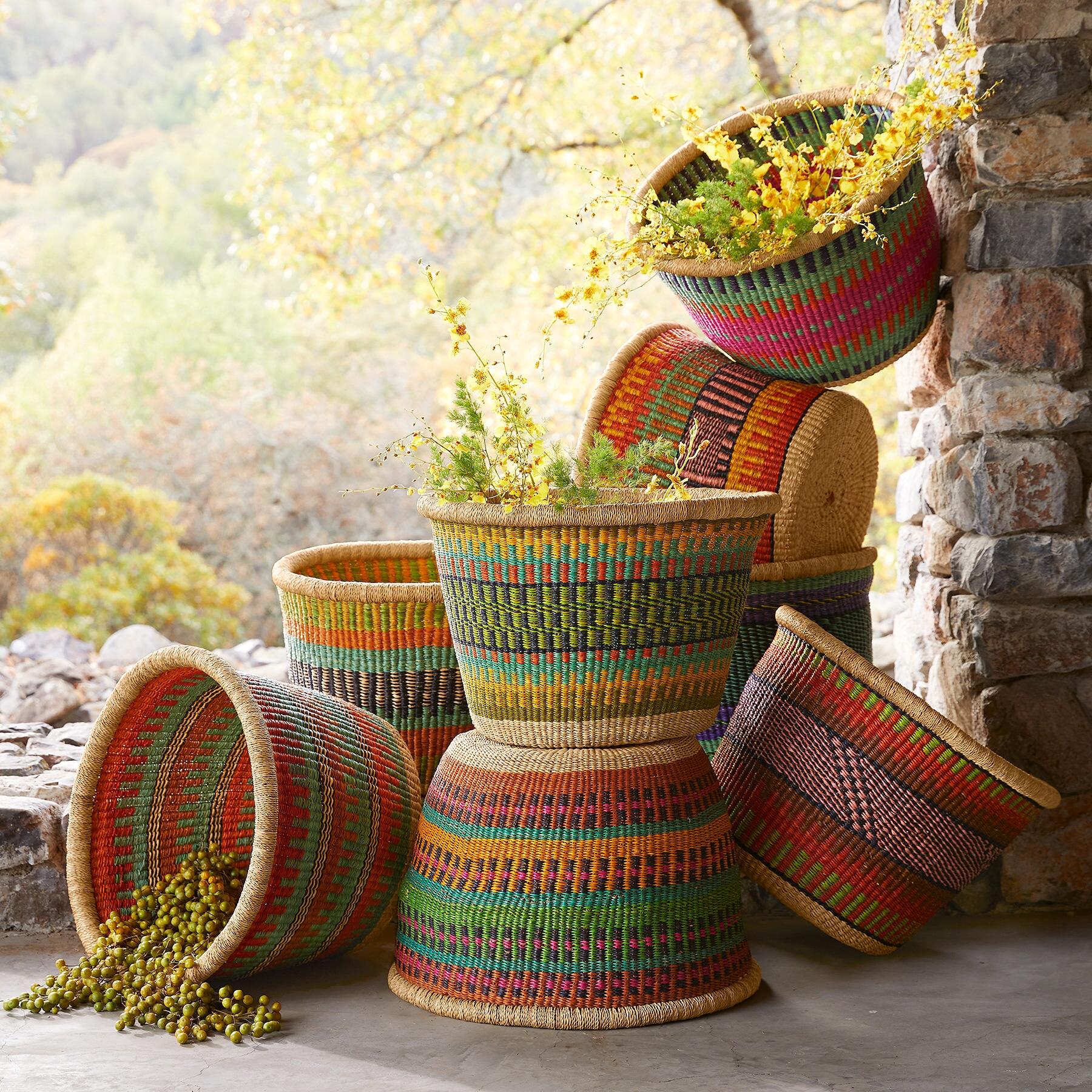 One-Of-A-Kind Ghanian Baskets - Sundance Clothing