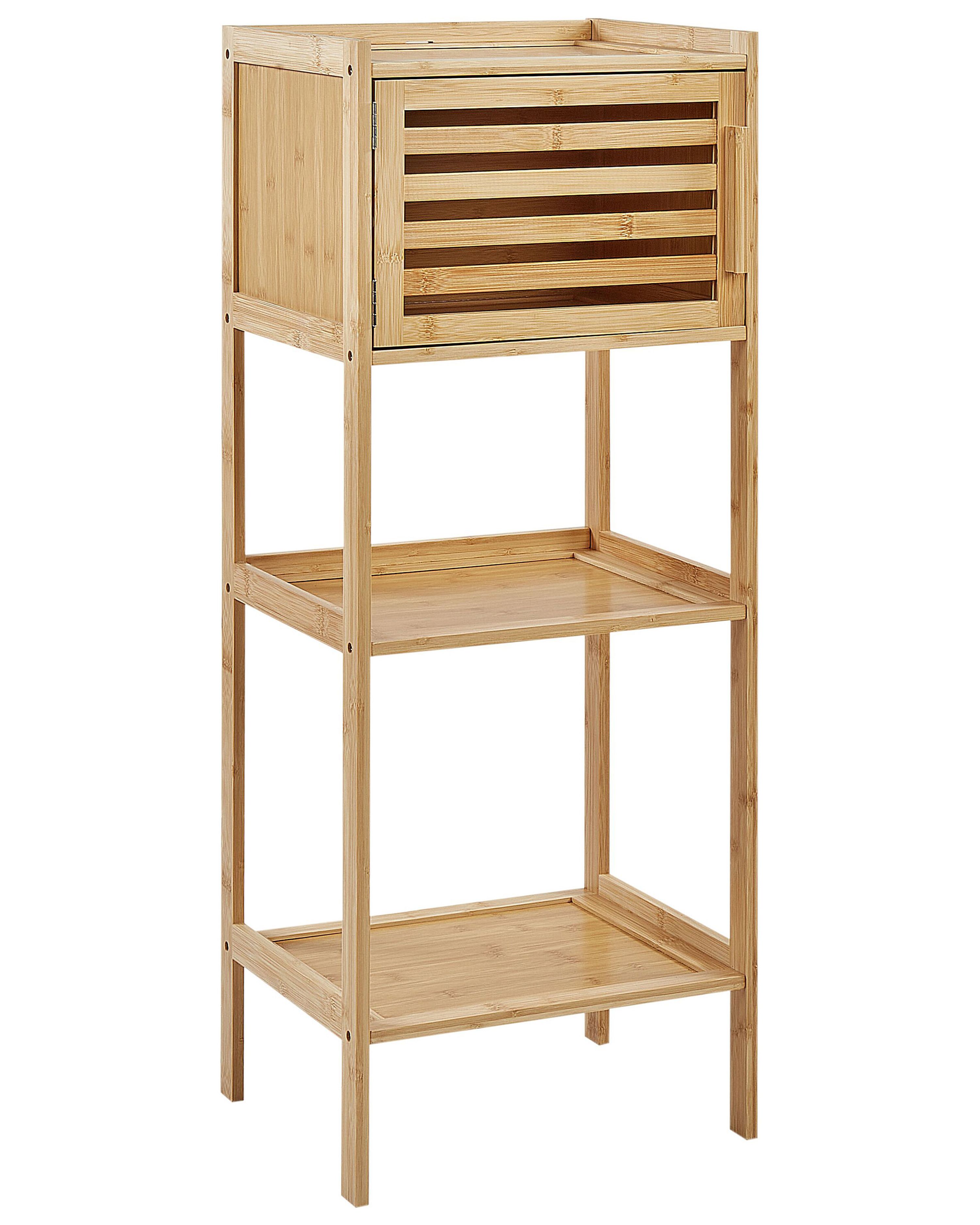 Shelving Unit BECKLEY Bamboo Light Brown