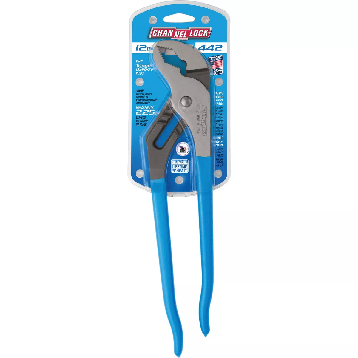 Channellock 12 In. V-Jaw Groove Joint Pliers