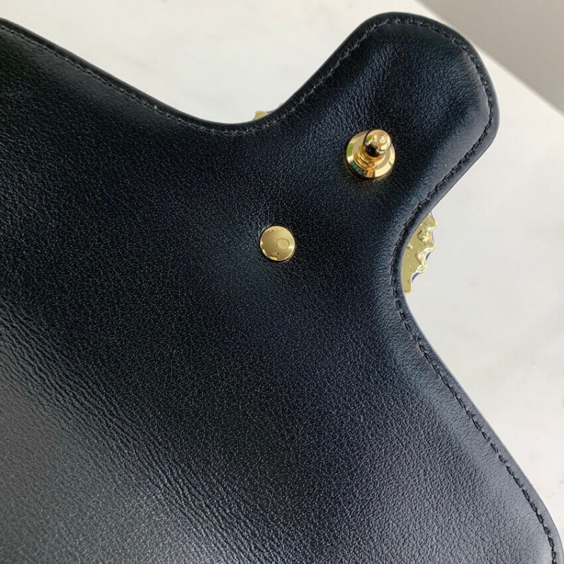 Replica Gucci Gg Marmont Mini Bag 583571 Butter And Pastel Blue Leather1:1High-quality replica