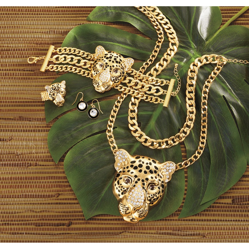 Leopard Goldtone Jewelry - MIDNIGHT VELVET CATALOG