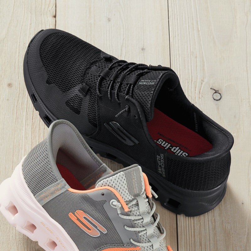 Skechers Slip-Ins Work Glide Step Shoe with Electric Shock Resistance - MIDNIGHT VELVET CATALOG