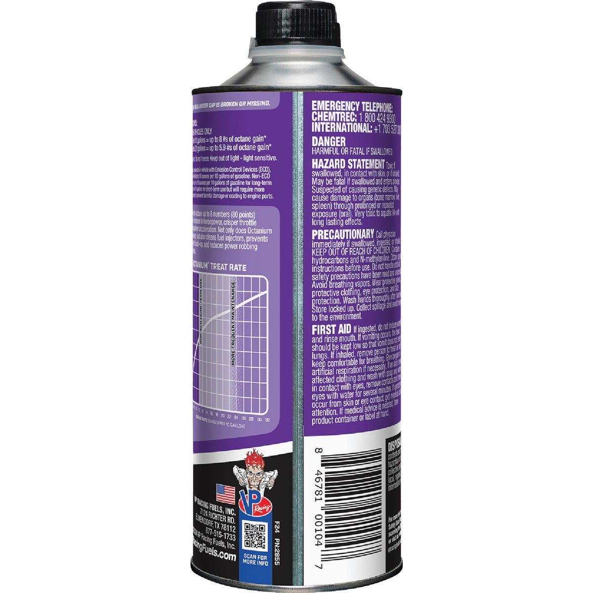 VP Racing Fuels Madditive Octanium 1 Qt. Lead Substitute
