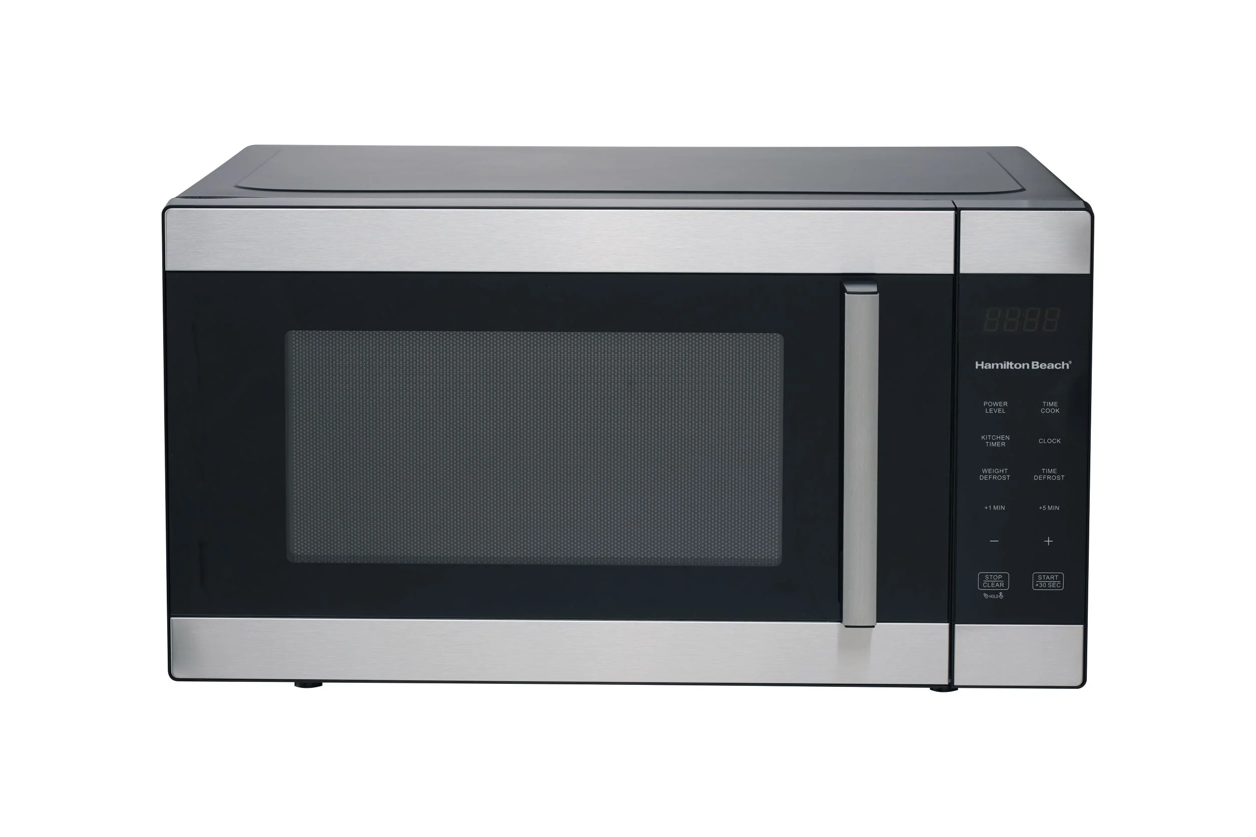 Hamilton Beach 1.6 Cu ft Sensor Cook Countertop Microwave Oven, 1100 Watts, Stainless Steel, New