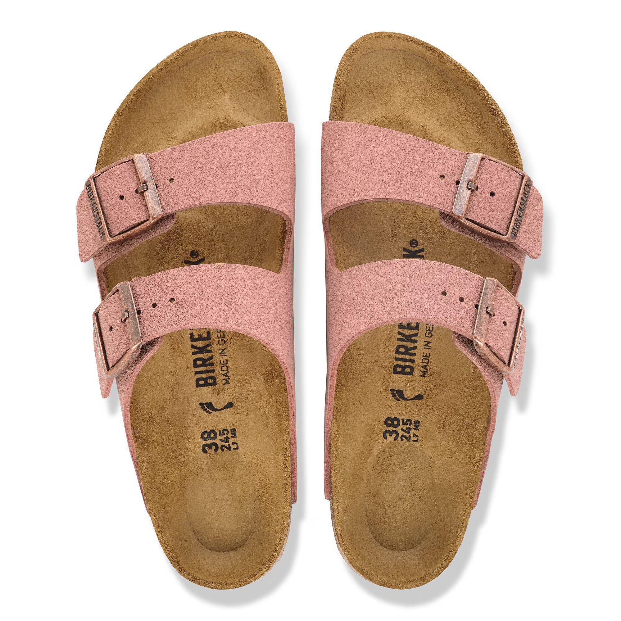 Birkenstock Women's Arizona Birkibuc Sandals - Pink