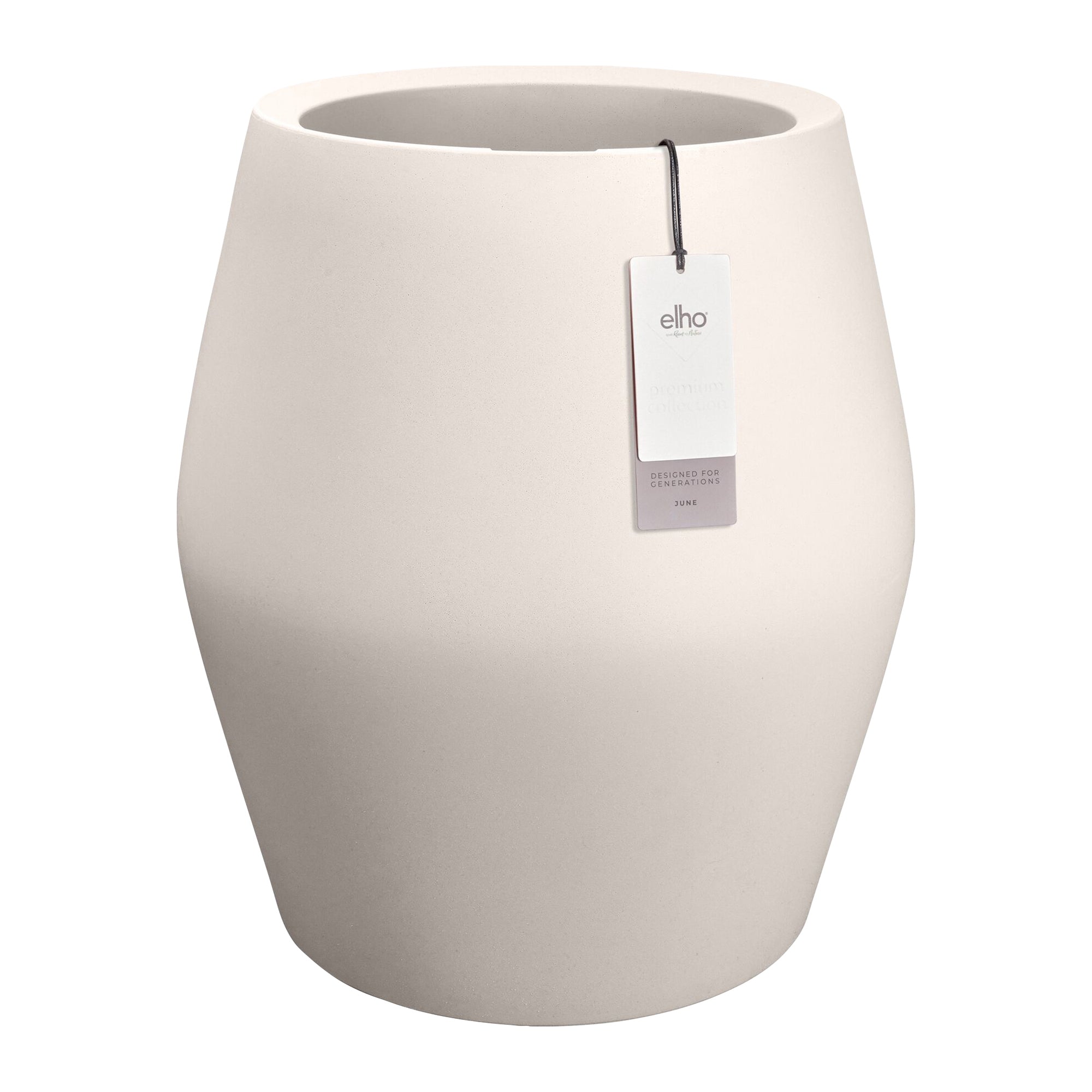 Elho June Split High 46 - Linnen wit - Ø 46 x H 53 cm - Binnen en Buit