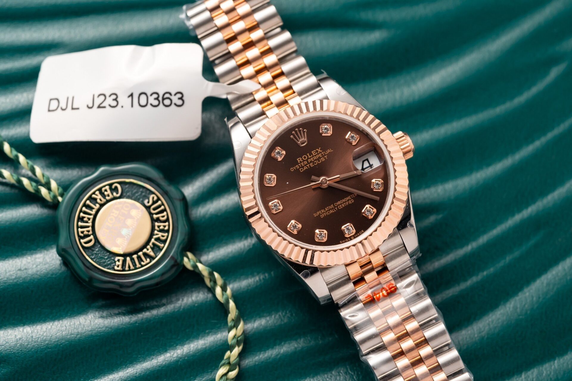 Rolex Best Replica Watch DateJust Gold Wrapped Chocolate Dial 31mm - Elite Watch Atelier