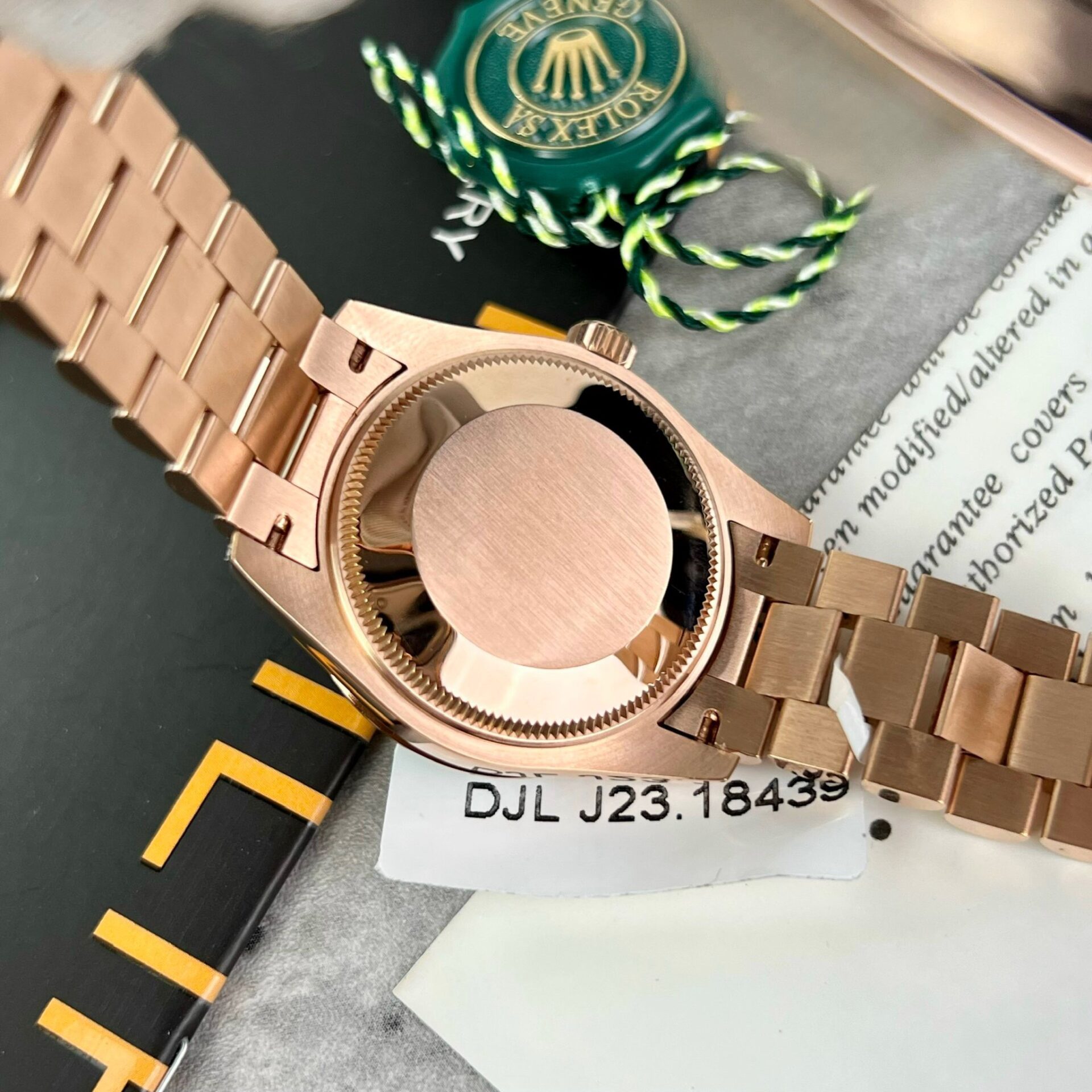 Rolex DateJust Gold Wrapped Moissanite Replica Watch With Chocolate Dial 31mm - Top club