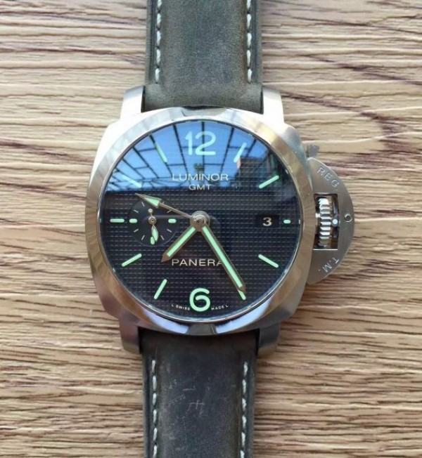 Replica Panerai ZF PAM535 Paris Hobnails Dial Gray Asso Strap P9001 - Top club