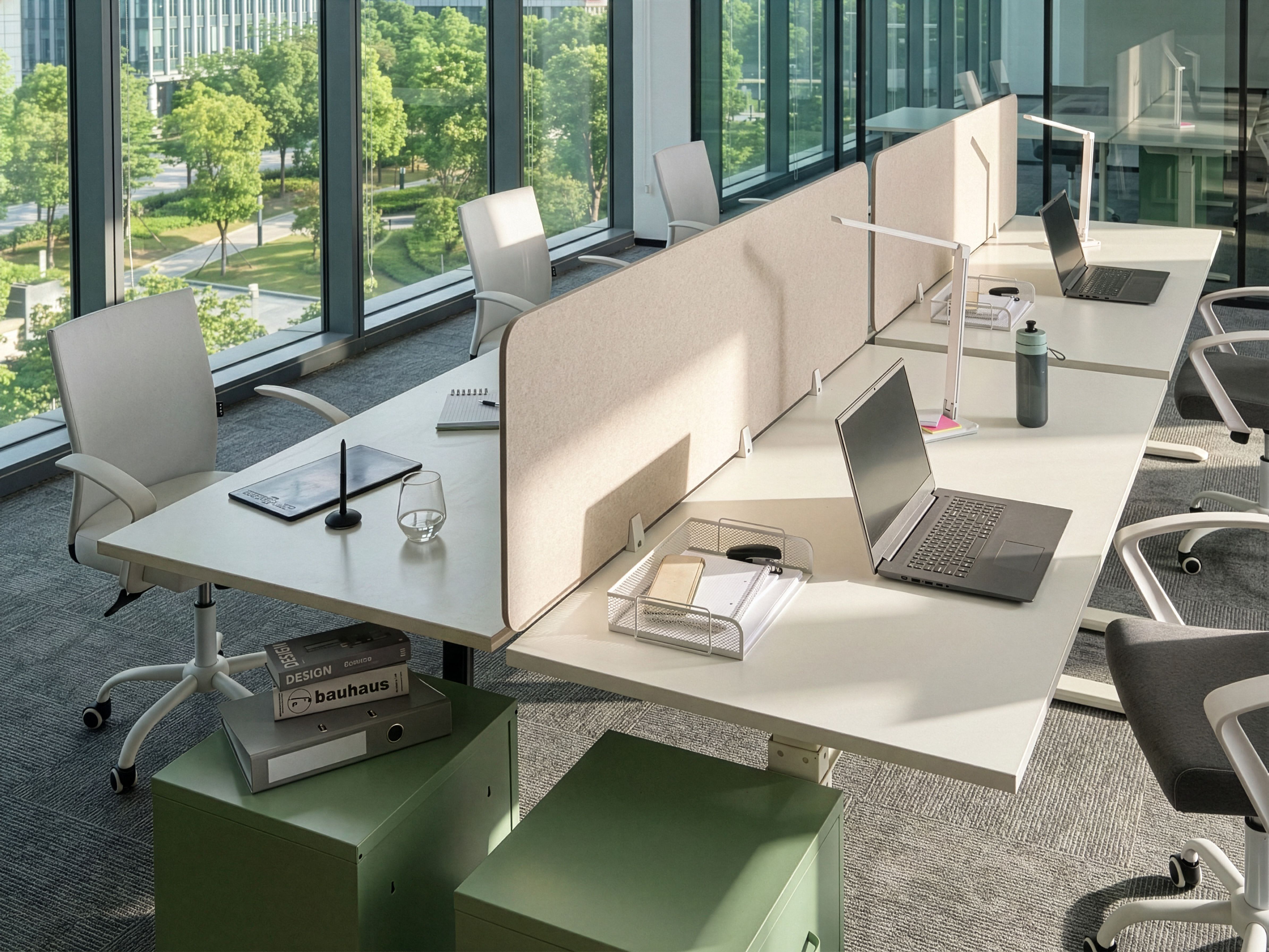 Desk Screen SPLIT Beige