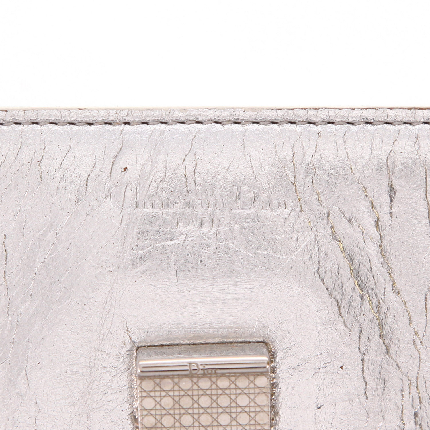 Dior Diorever handbag in silver leather1:1High-quality replica