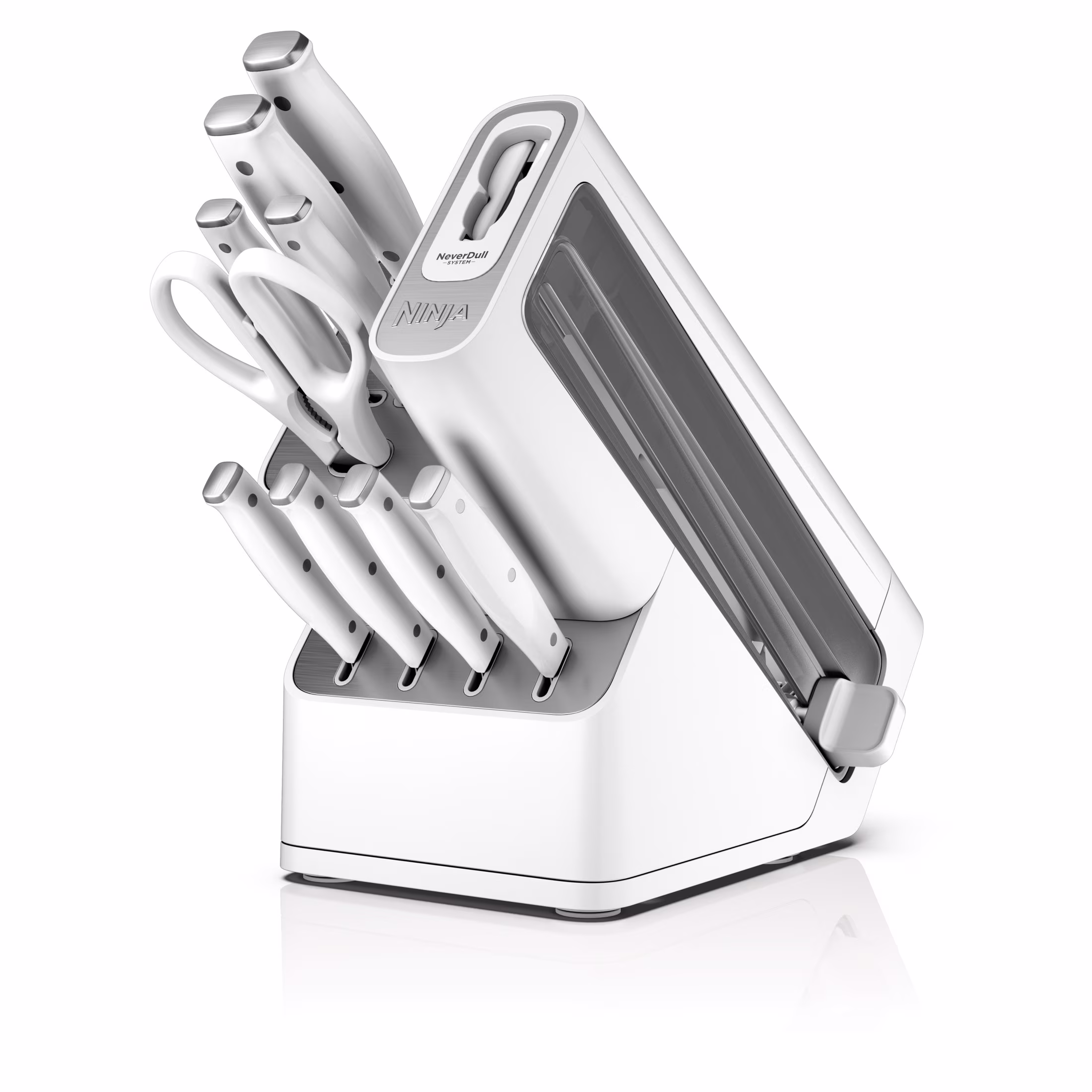 Ninja Foodi NeverDull 10-Piece Stainless Steel Essential Knife System with Sharpener, K12010 Black/Gray - Image 3