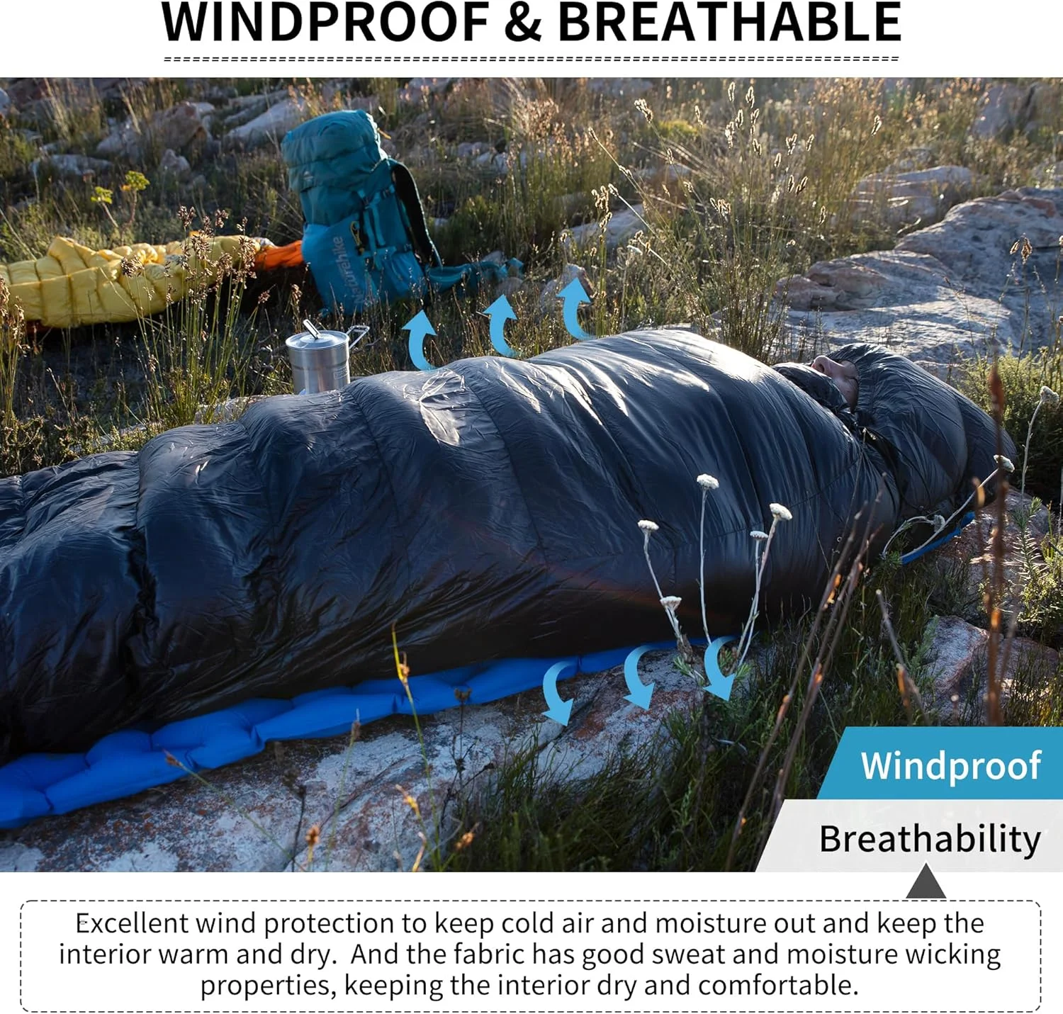 Naturehike Ultralight White Goose Down Sleeping Bag 750/550 Fill Power with Compression Sack - Image 19