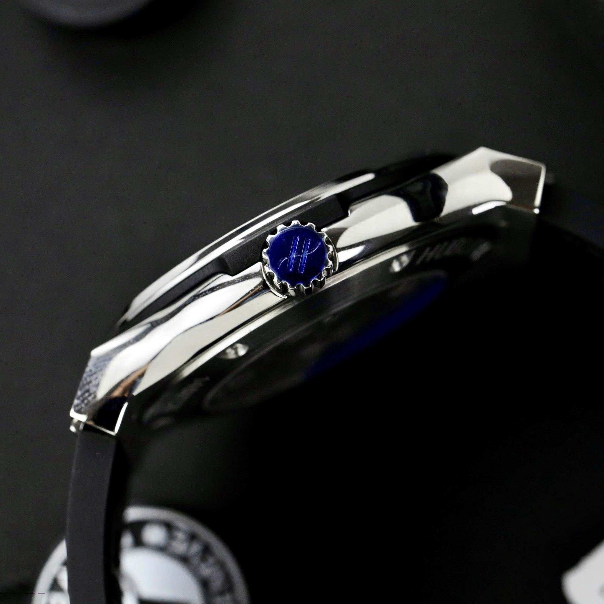 Hublot Classic Fusion Titanium Replica Watch Black Dial Custom Moissanite Diamonds 42mm - Top club