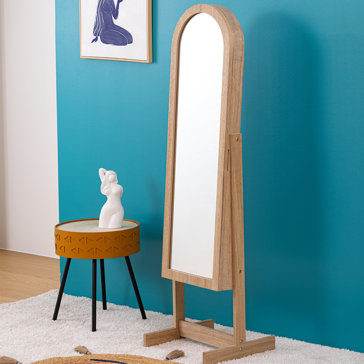 Floor-standing jewellery cabinet H.145 cm