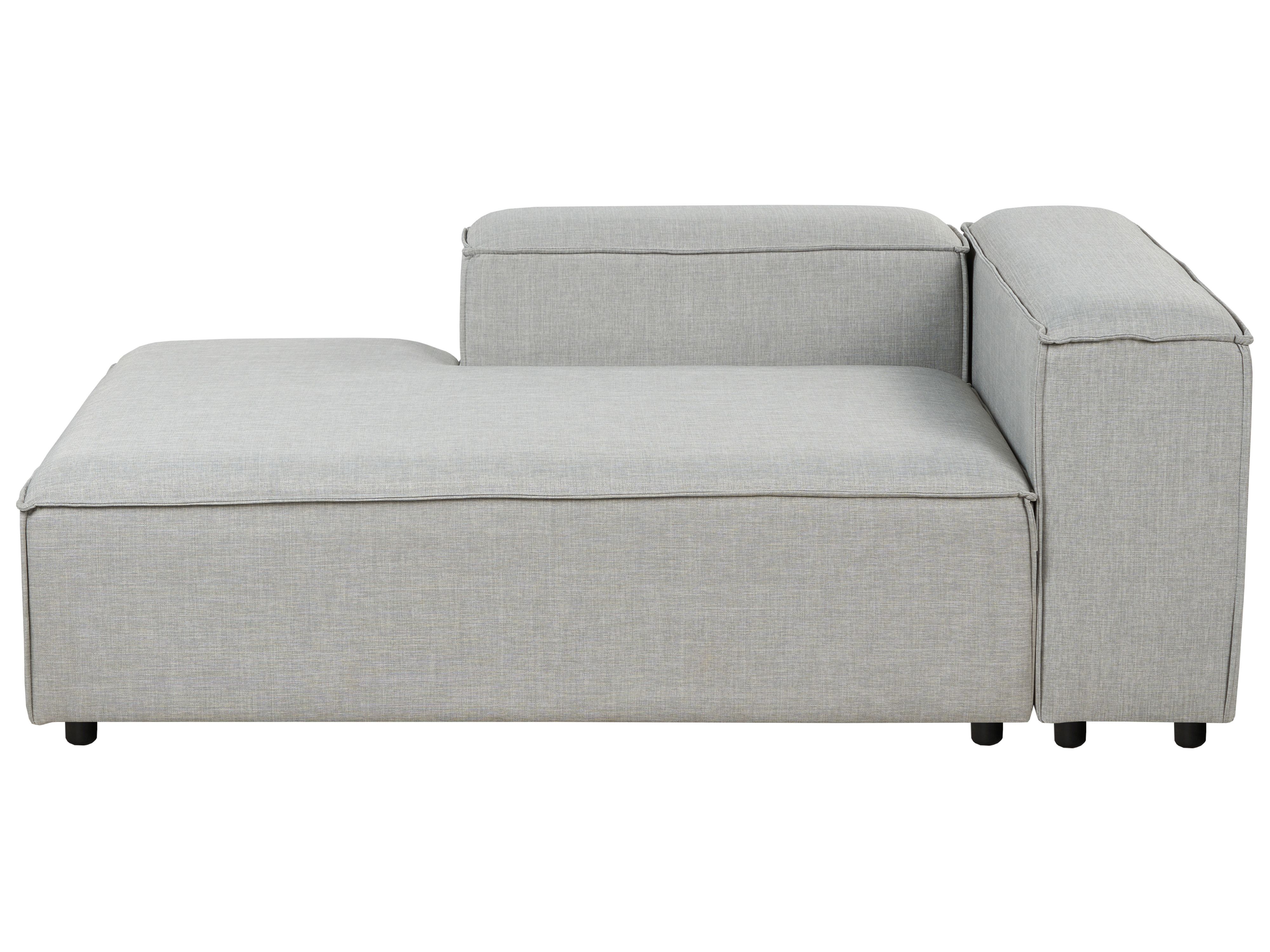 Right-Hand Chaise Lounge ARDAL Fabric Light Grey