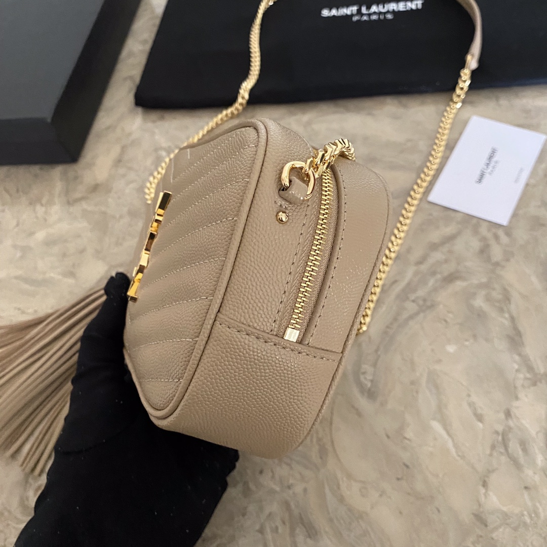 YSL Mini Lou Quilted Leather Camera Bag1:1High-quality replica