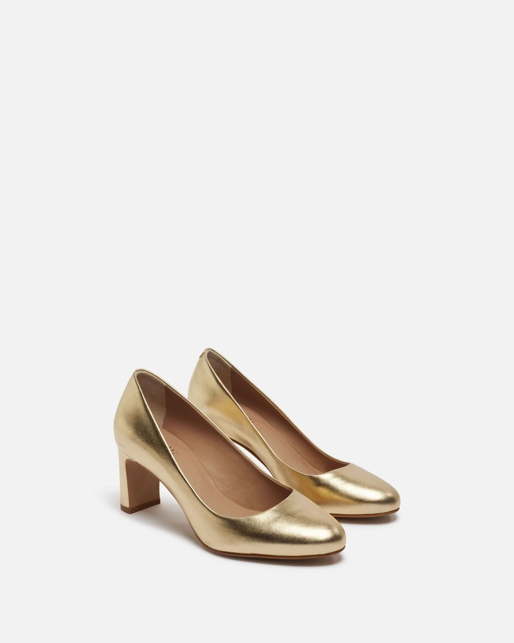 ESCARPINS KIDMAN/MET - En cuir métallisé à talons platine