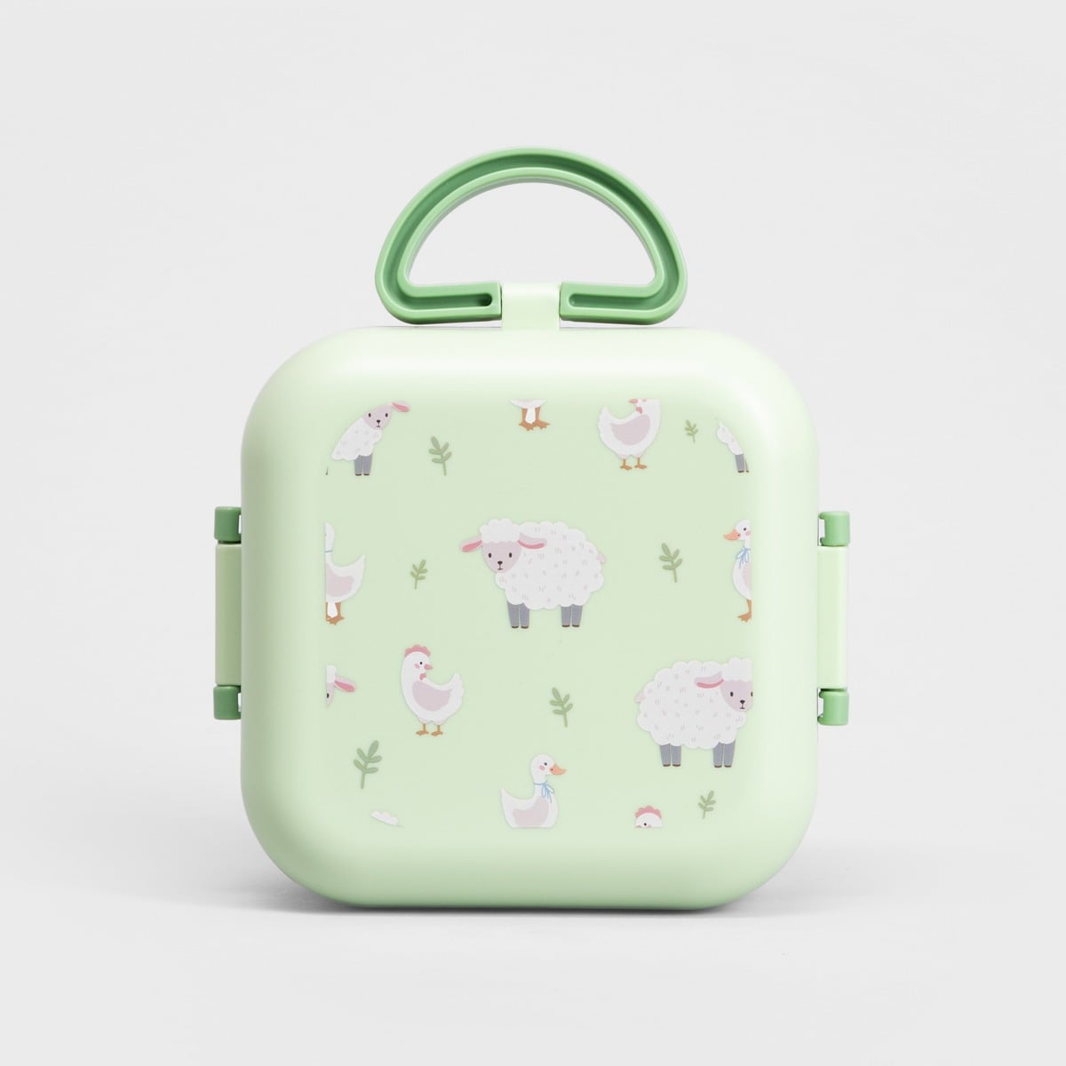 Lunchbox B2 PECORA zielony w owieczki 1150ml