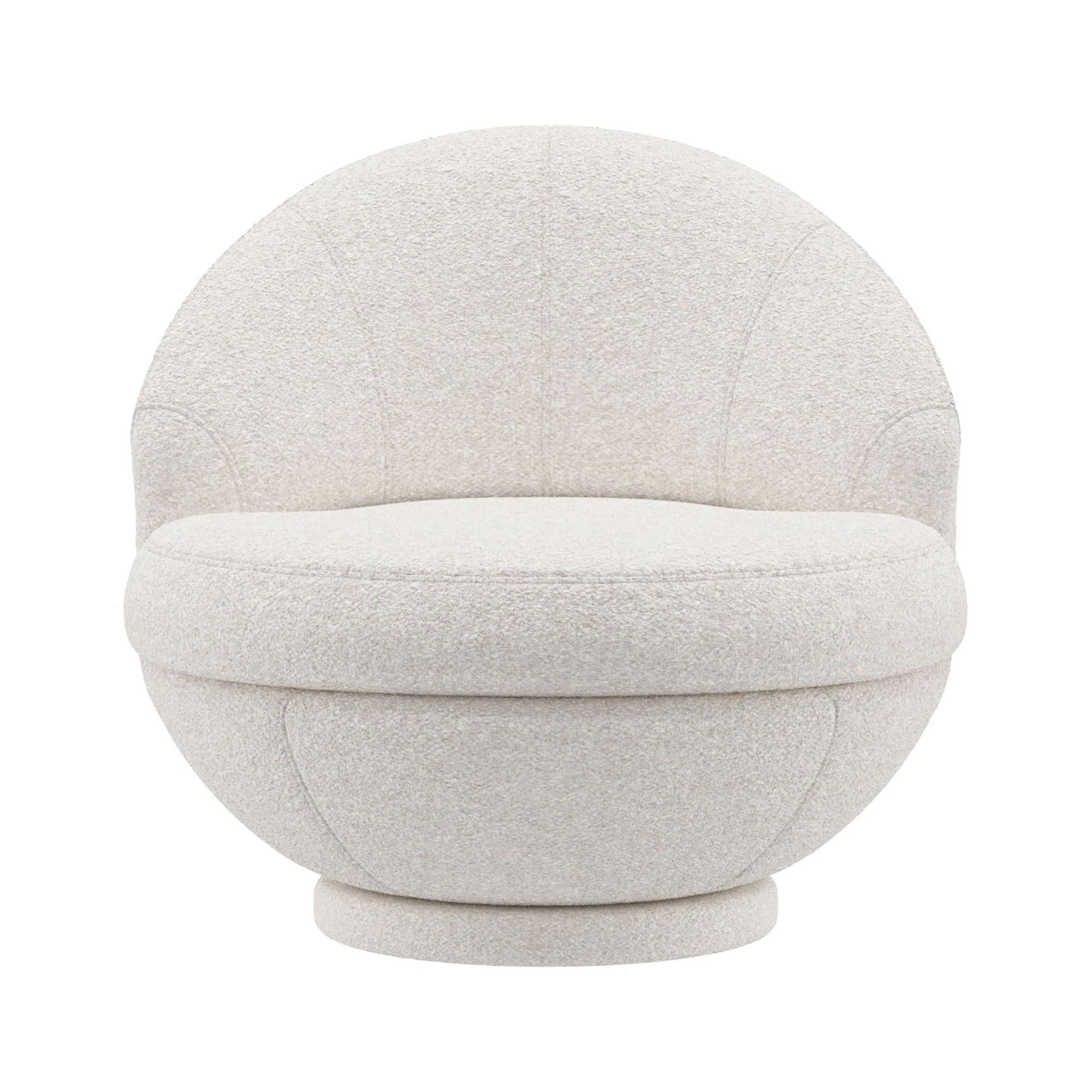 Hillsdale Boulder Upholstered Swivel Storage Chair, Ash White - Image 12