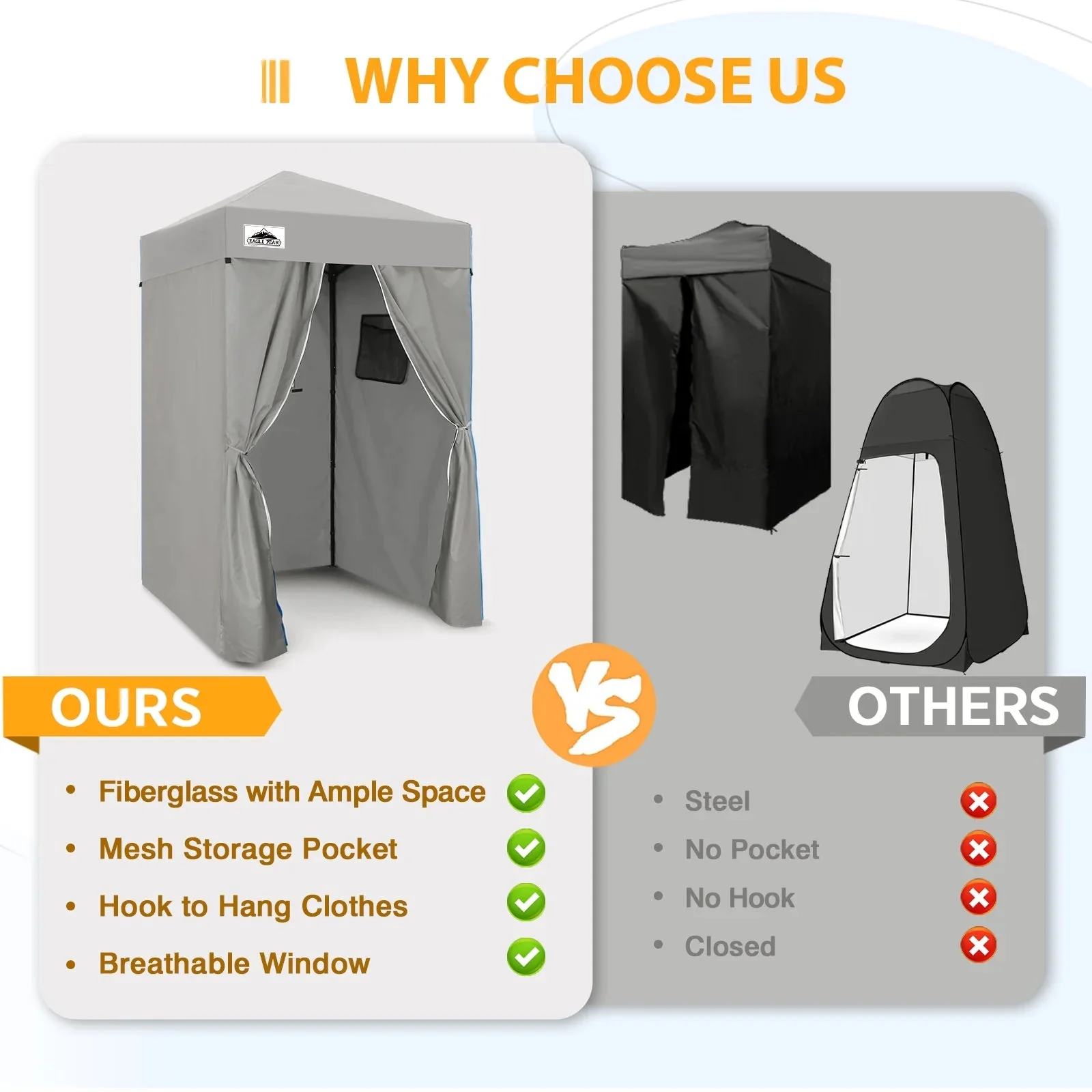 EAGLE PEAK Ultra Compact 4 ft x 4 ft Pop-Up Changing Room Canopy - Flex - Image 55 EAGLE PEAK Ultra Compact 4 ft x 4 ft Pop-Up Changing Room Canopy - Flex - Image 55
