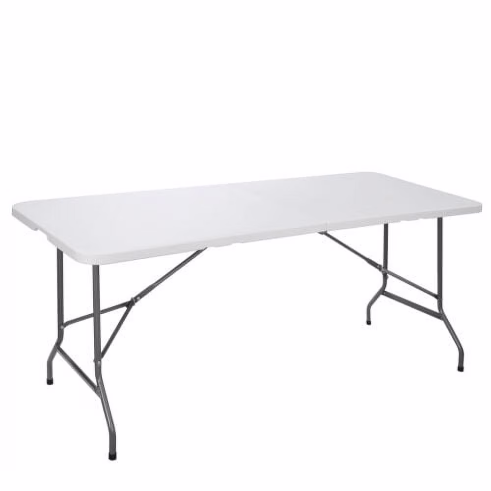HXYHJ 3/4/6/8 FT Plastic Folding Tables - Ultra - Portable, Durable for Indoor & Outdoor Use - Ideal for Picnics, Camping, Parties and More-6 FT - Image 2