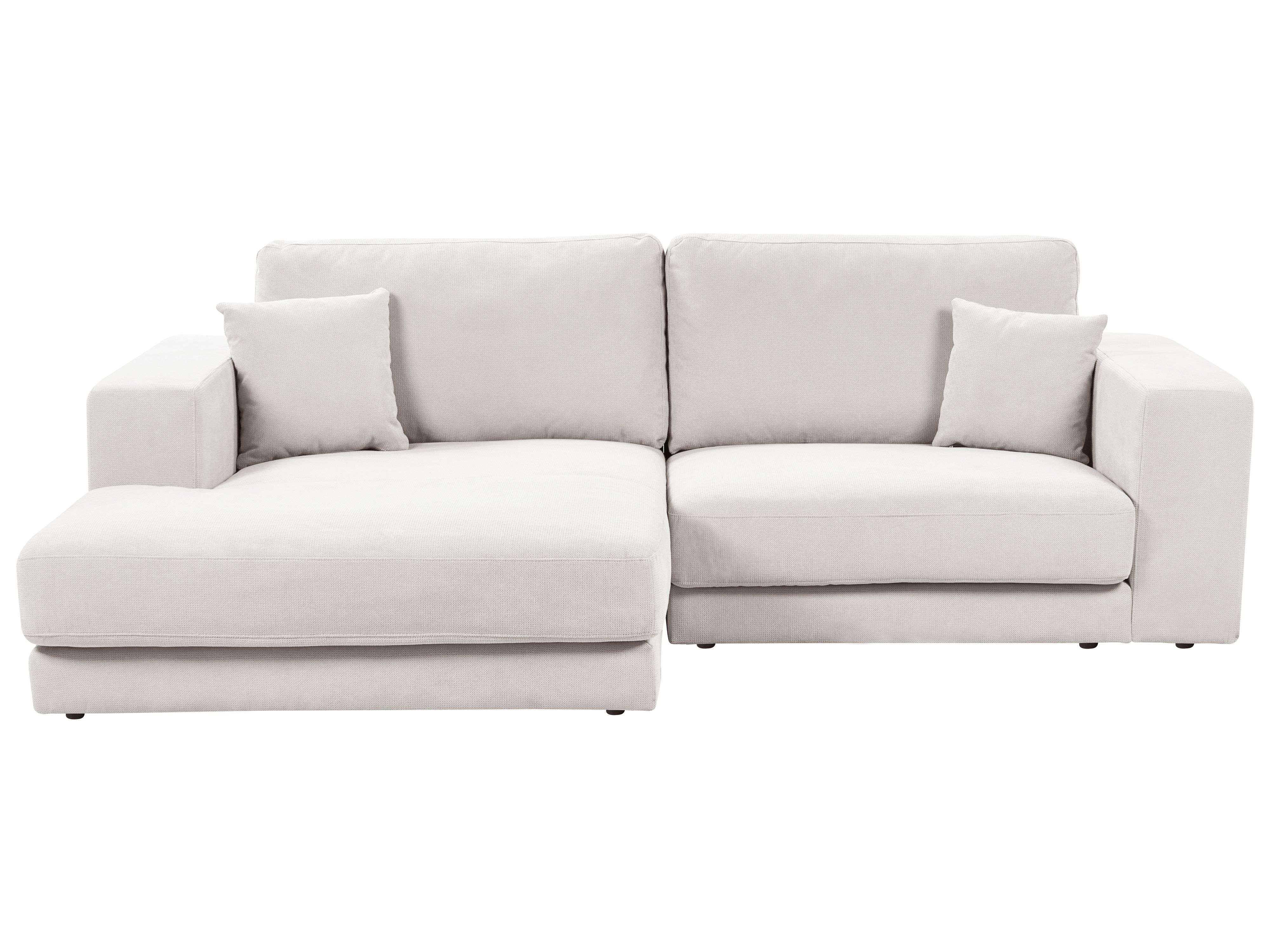 Corner Sofa 3 Seater LOFOTEN Fabric Off-White Right Hand