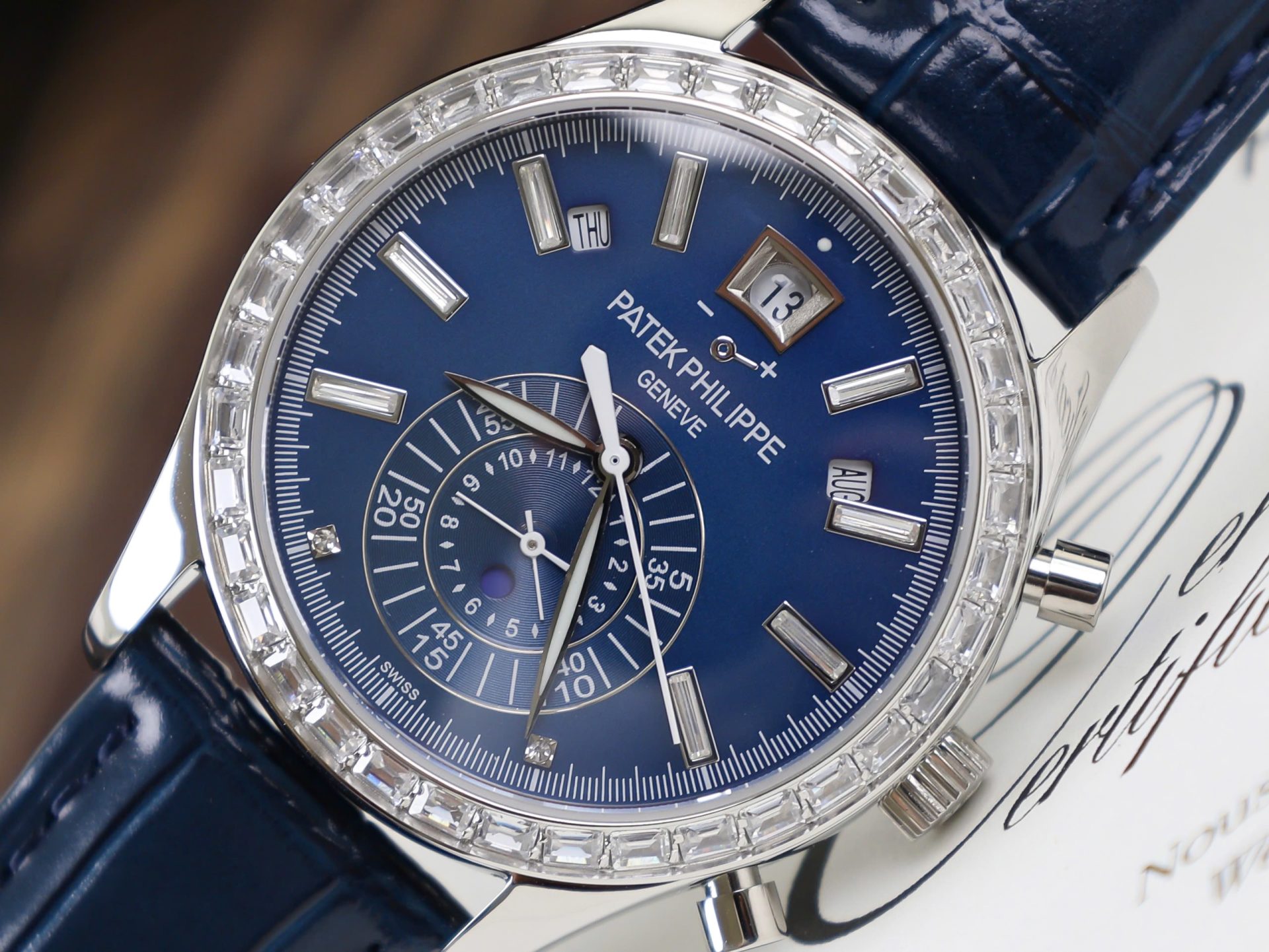 Patek Philippe Fake Watch Complications 5961P Dial Blue TW Factory 40.5mm - Top club