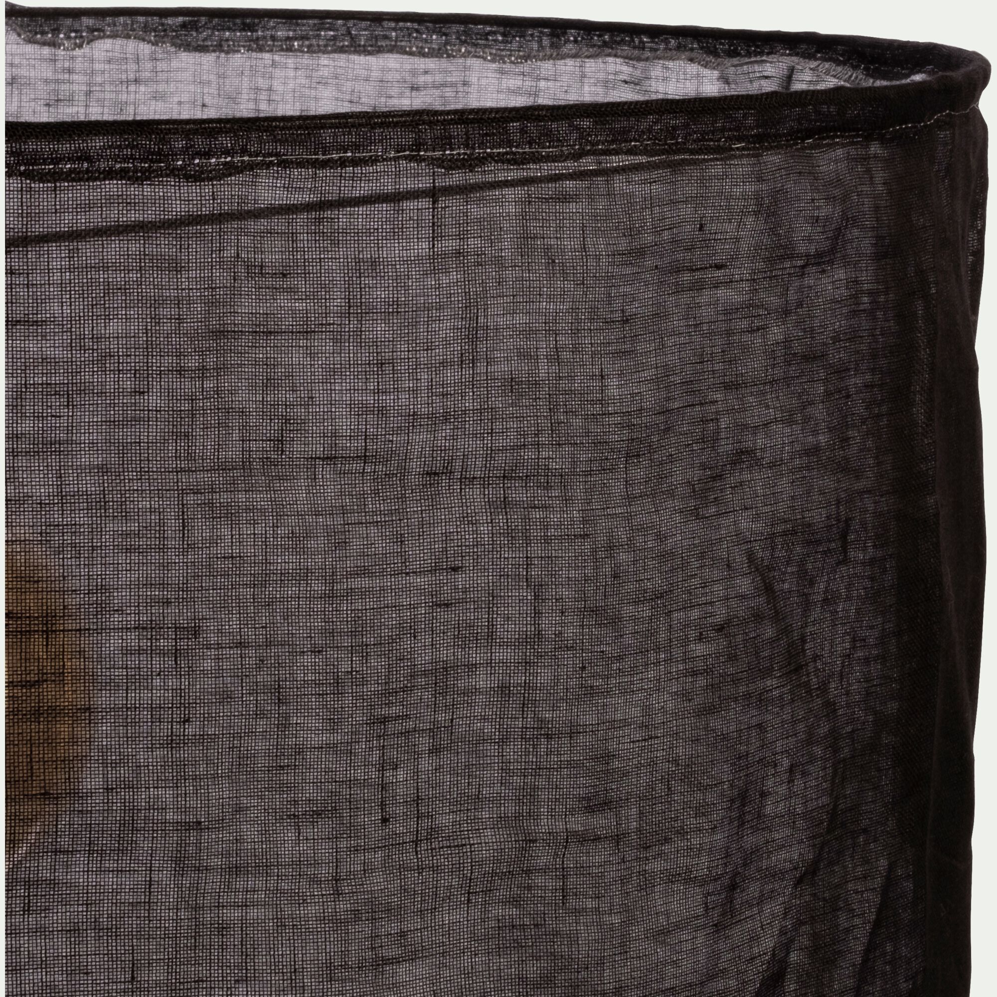 ORMES - Abat-jour cylindrique en lin D60cm - noir