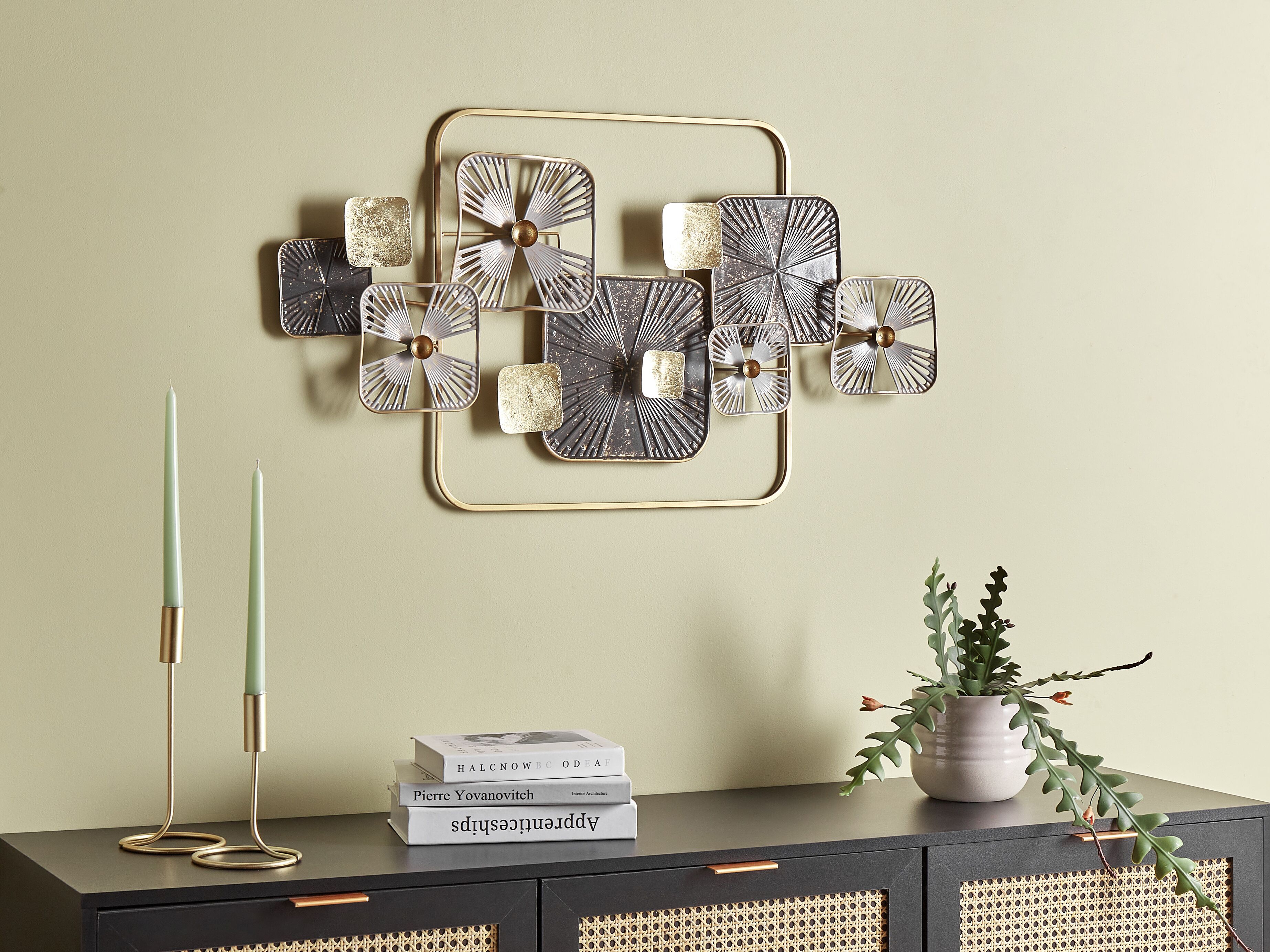 Wall Decor LAWRENCIUM Metal 50 cm Multicolour