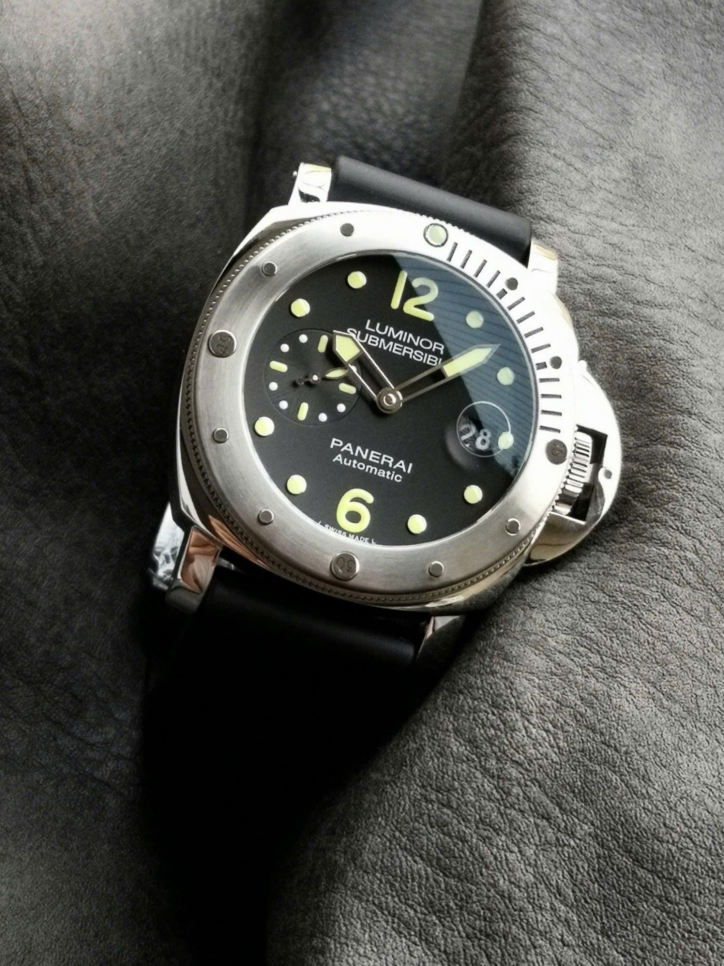 Panerai Replica Watch Luminor Submersible Automatic PAM00024 Black Rubber Strap VSF 44mm - Top club