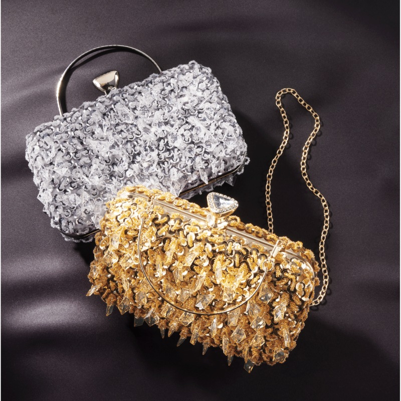Bead and Sequin Clutch - MIDNIGHT VELVET CATALOG