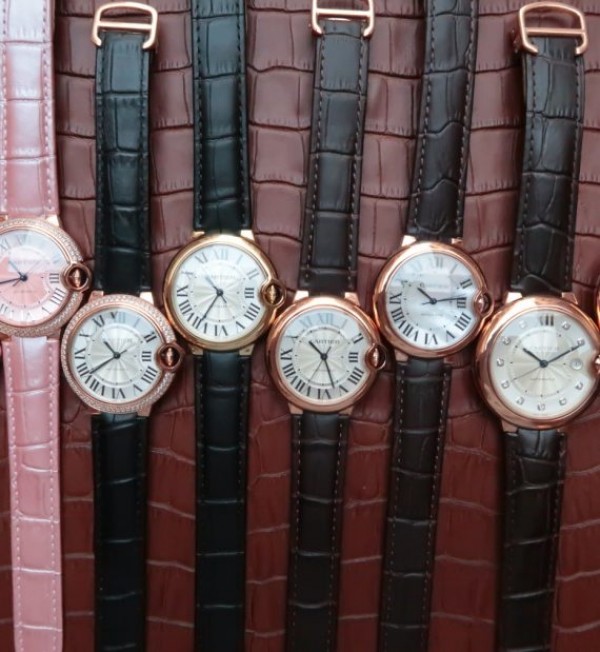 Replica Cartier JF Ballon Bleu 42mm RG White Dial Leather Strap MIYOTA9015 - Top club