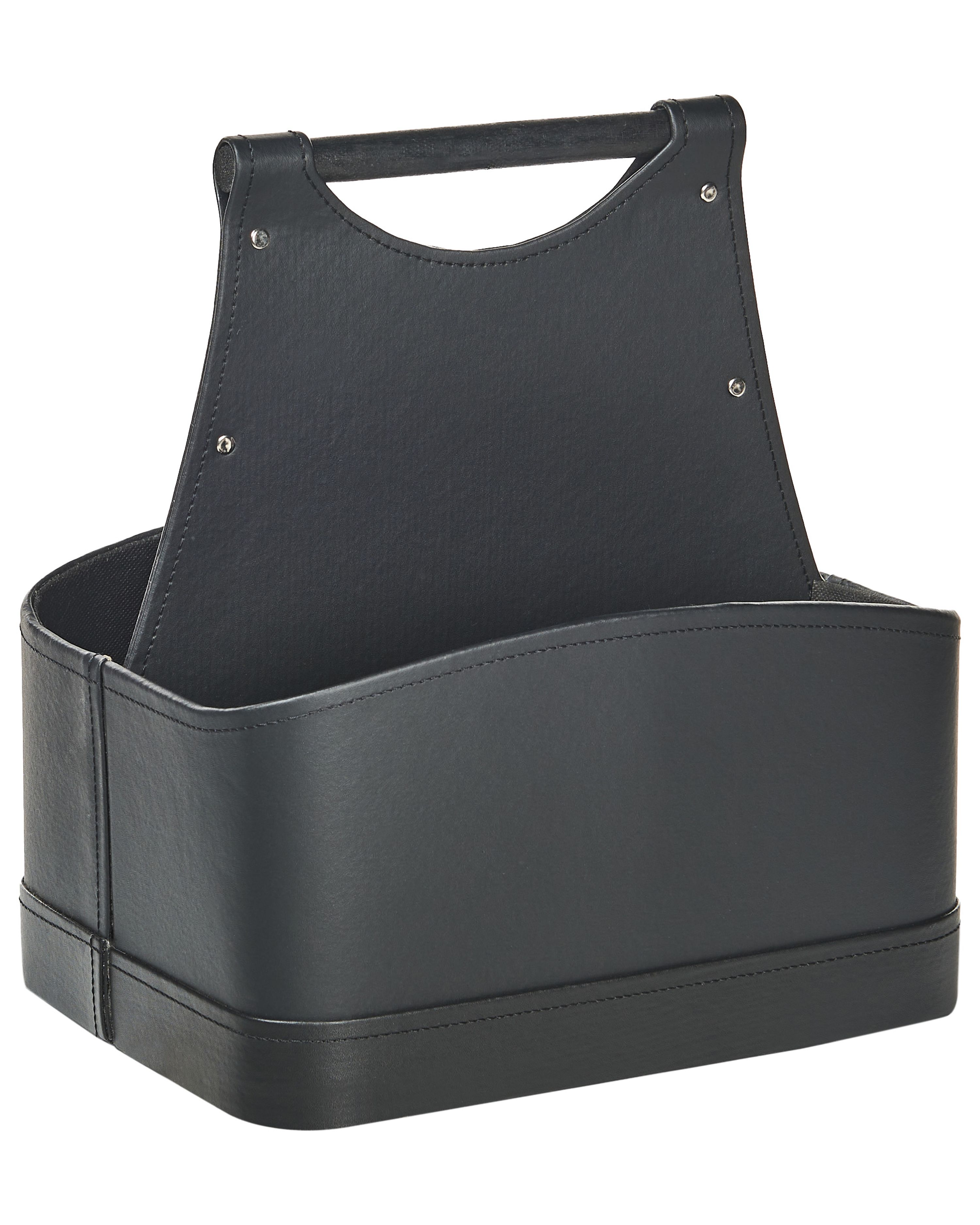 Basket URUK Faux Leather Graphite Grey